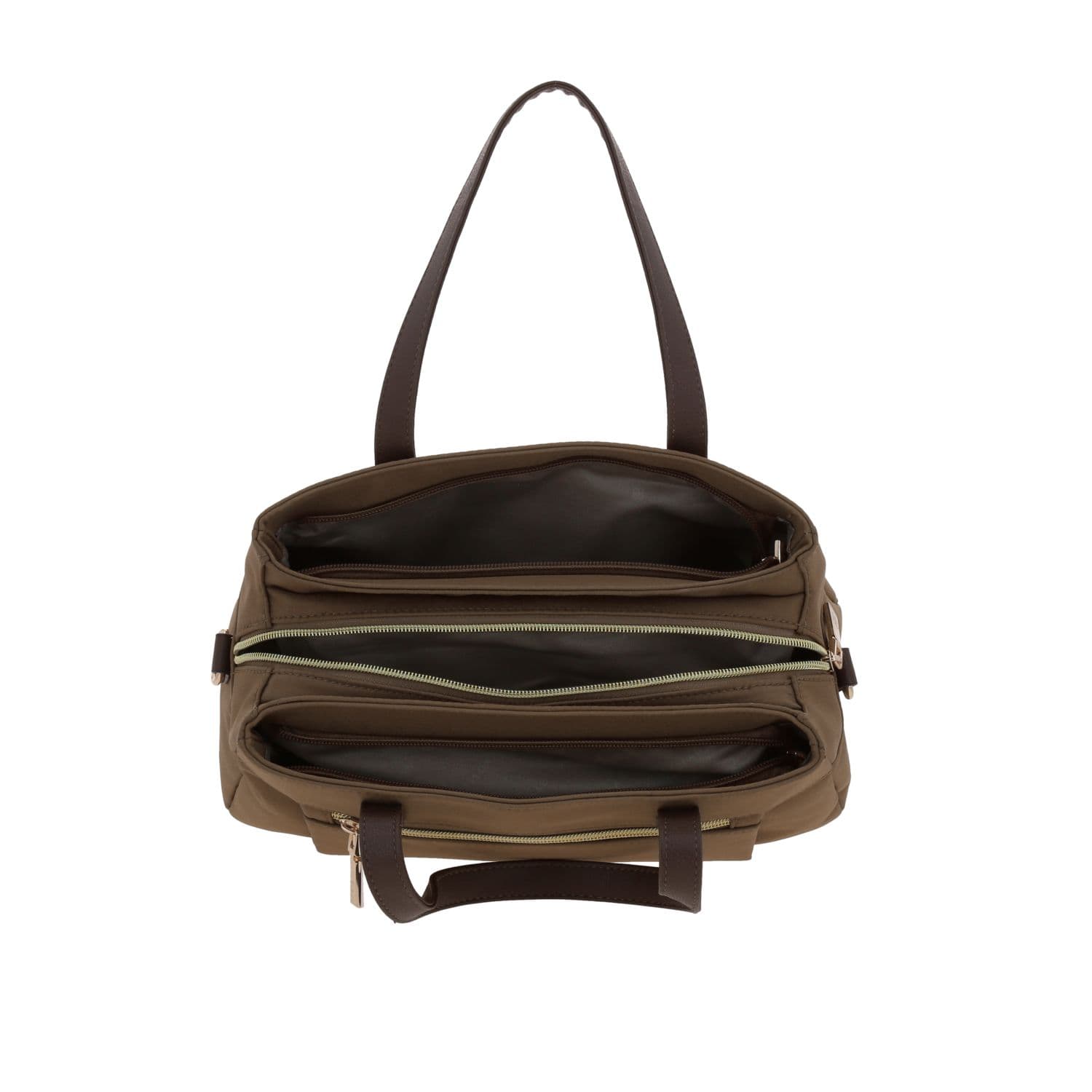 Bolsa de Mano para Dama Madison by Chenson Café con Triple Compartimento - vista 2