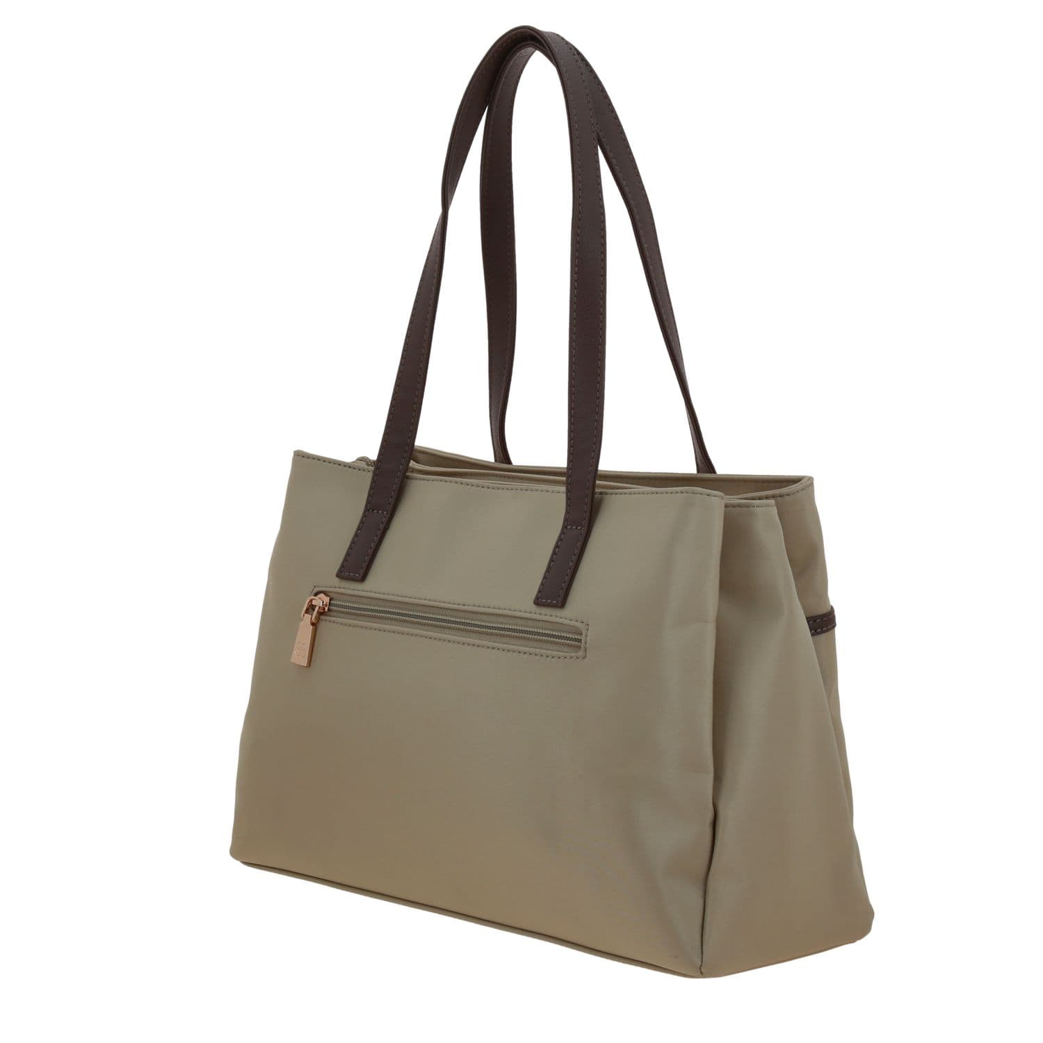 Bolsa grande para dama Madison by Chenson Camel con múltiples compartimentos 5