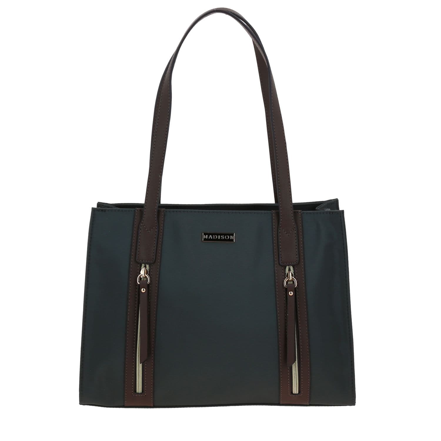 Bolsa grande para dama Madison by Chenson Gris con múltiples bolsillos