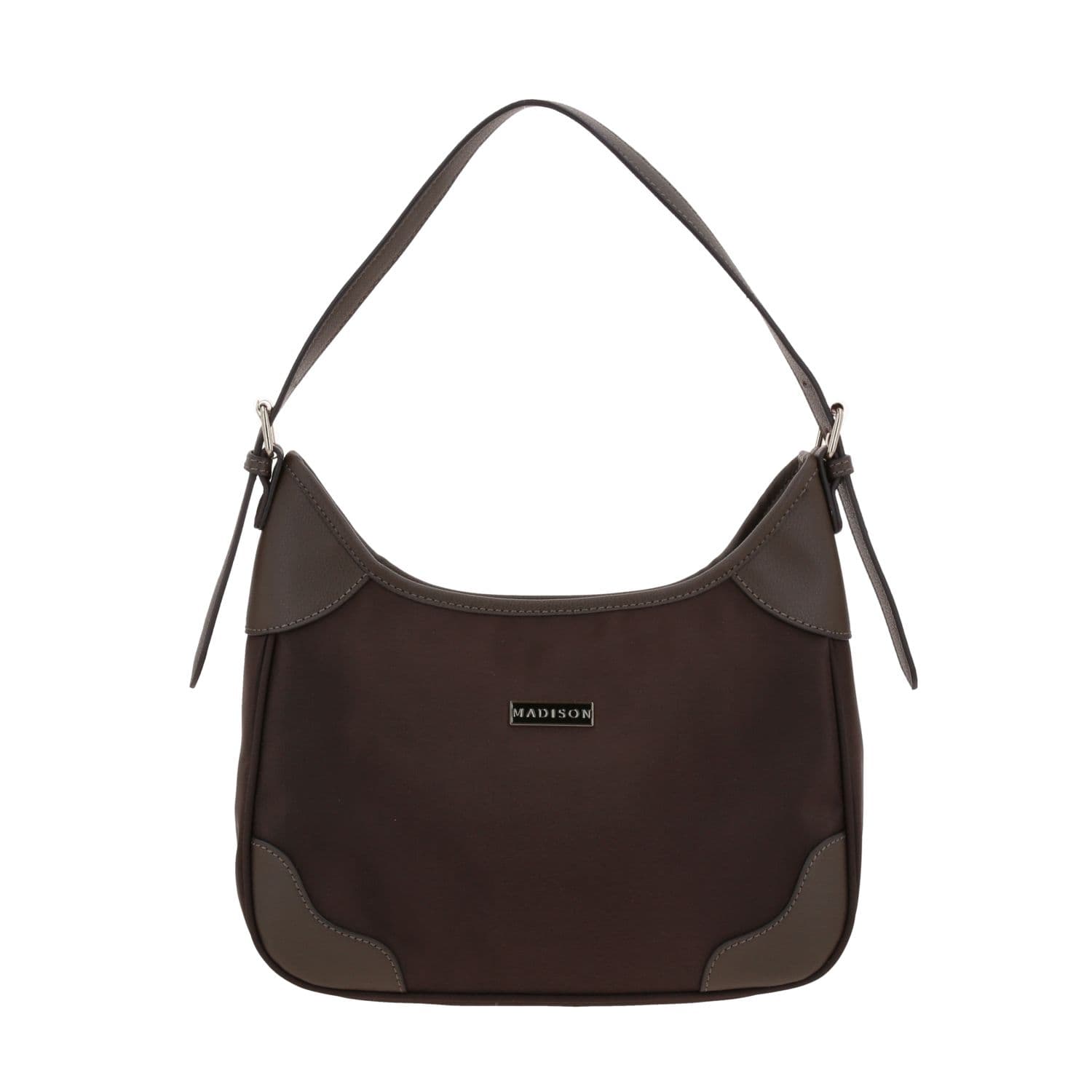 Bolsa de Mano para Dama Madison by Chenson Café Satinado Estilo y Funcionalidad