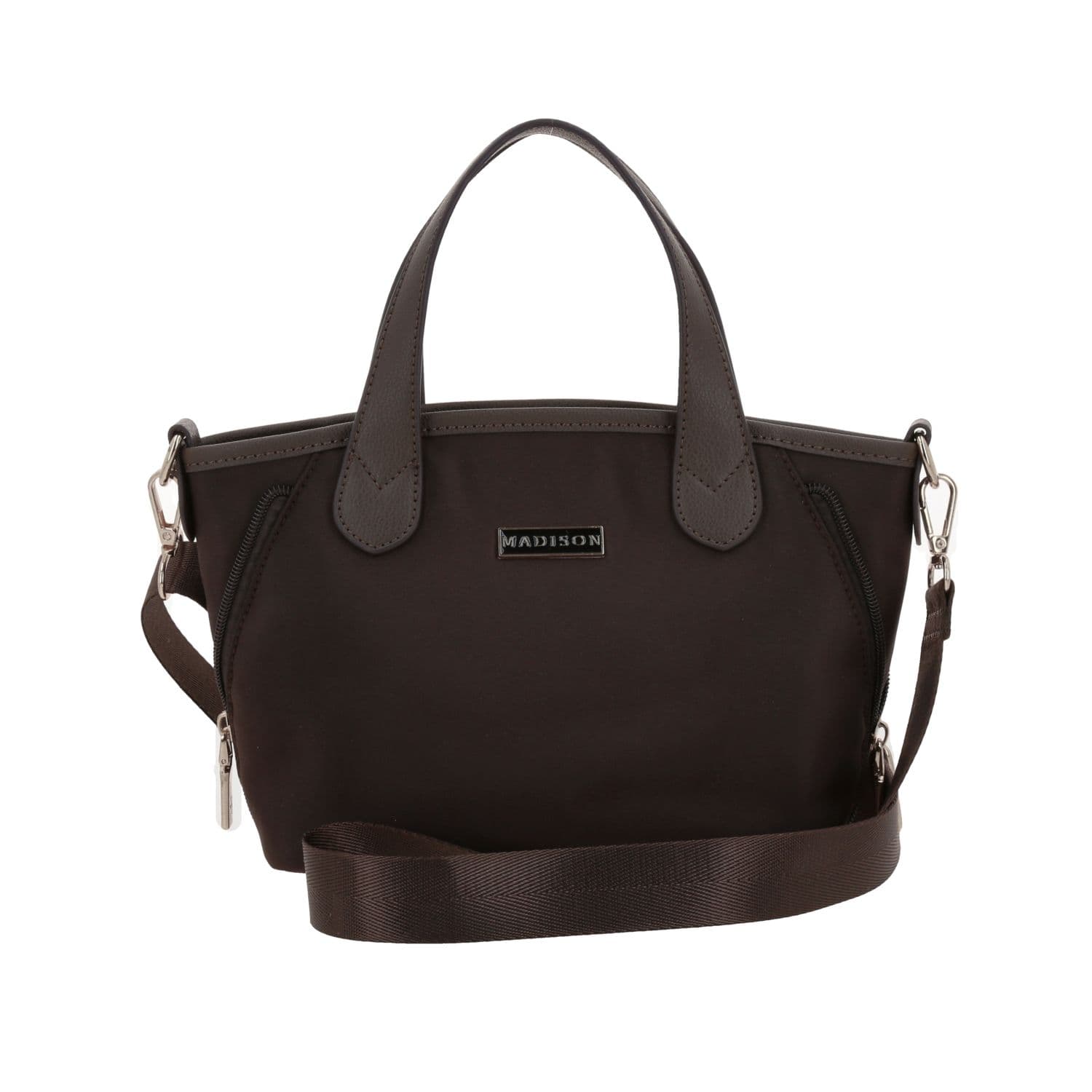 Bolsa de Mano para Dama Madison by Chenson Café Satinado - Estilo y Funcionalidad