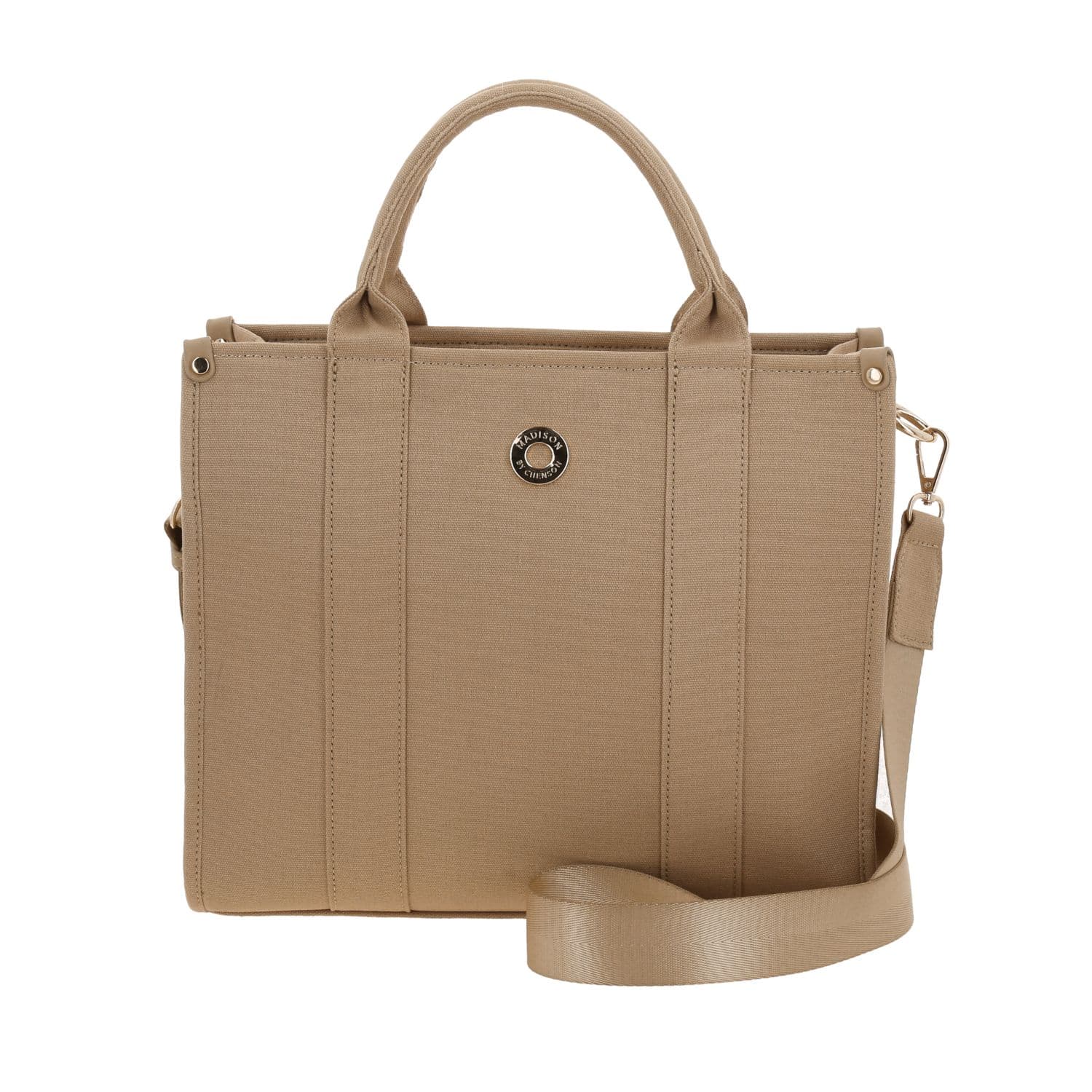 Bolsa de Mano para Dama Madison by Chenson Beige con Amplio Compartimento