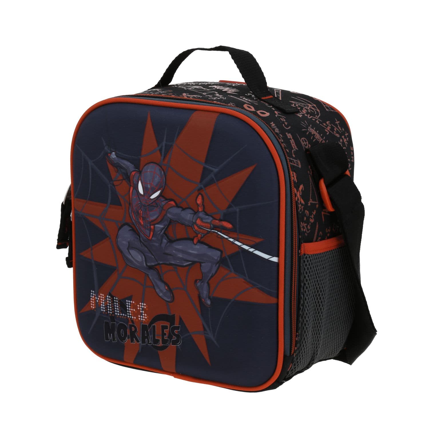 Lonchera escolar para niño Miles Morales by Chenson color negro térmica 2
