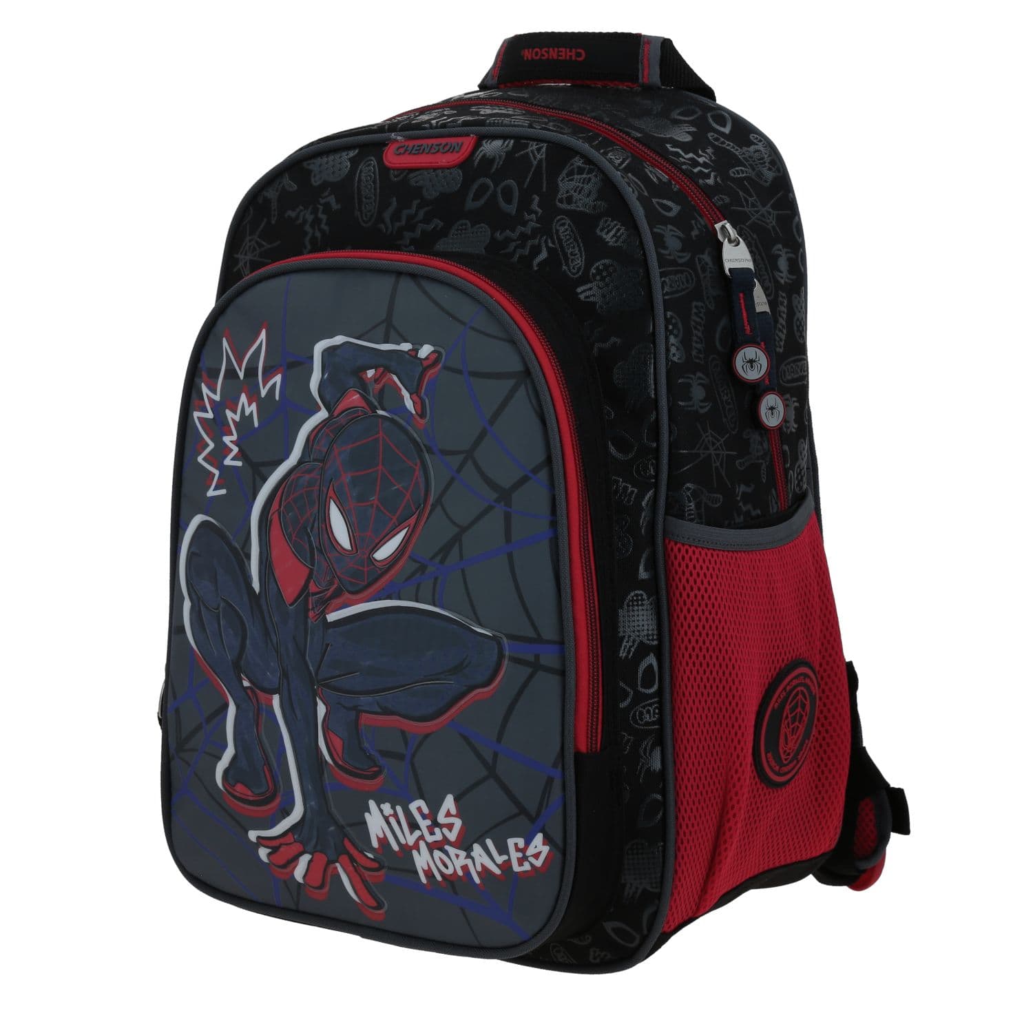 Mochila escolar para niño Miles Morales by Chenson color negro duradera 2
