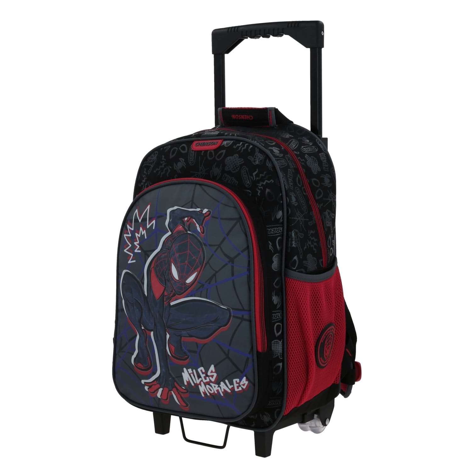 Mochila con Ruedas Miles Morales Negro para Niño - Diversión y Durabilidad 2