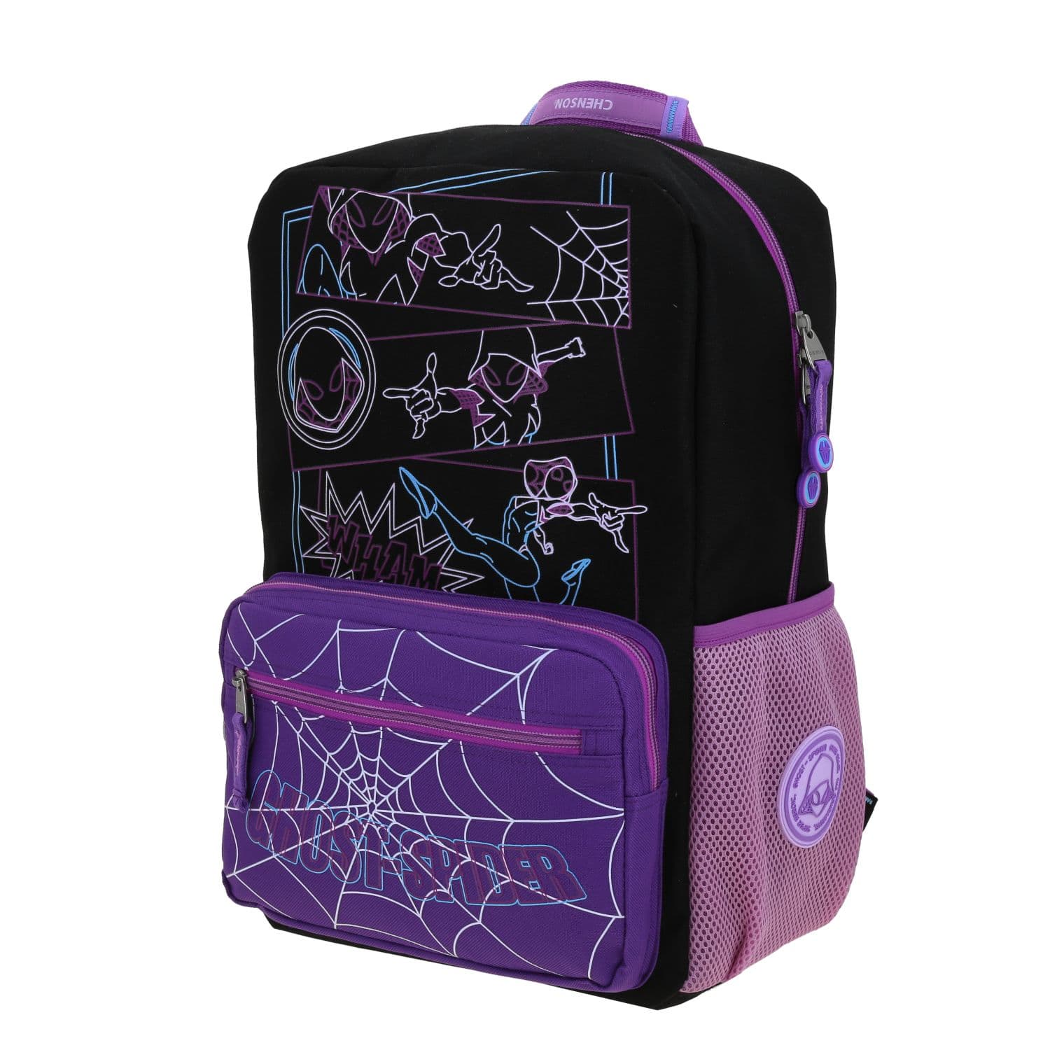 Mochila escolar para niña Miles Morales by Chenson color negro - Duradera y divertida 2