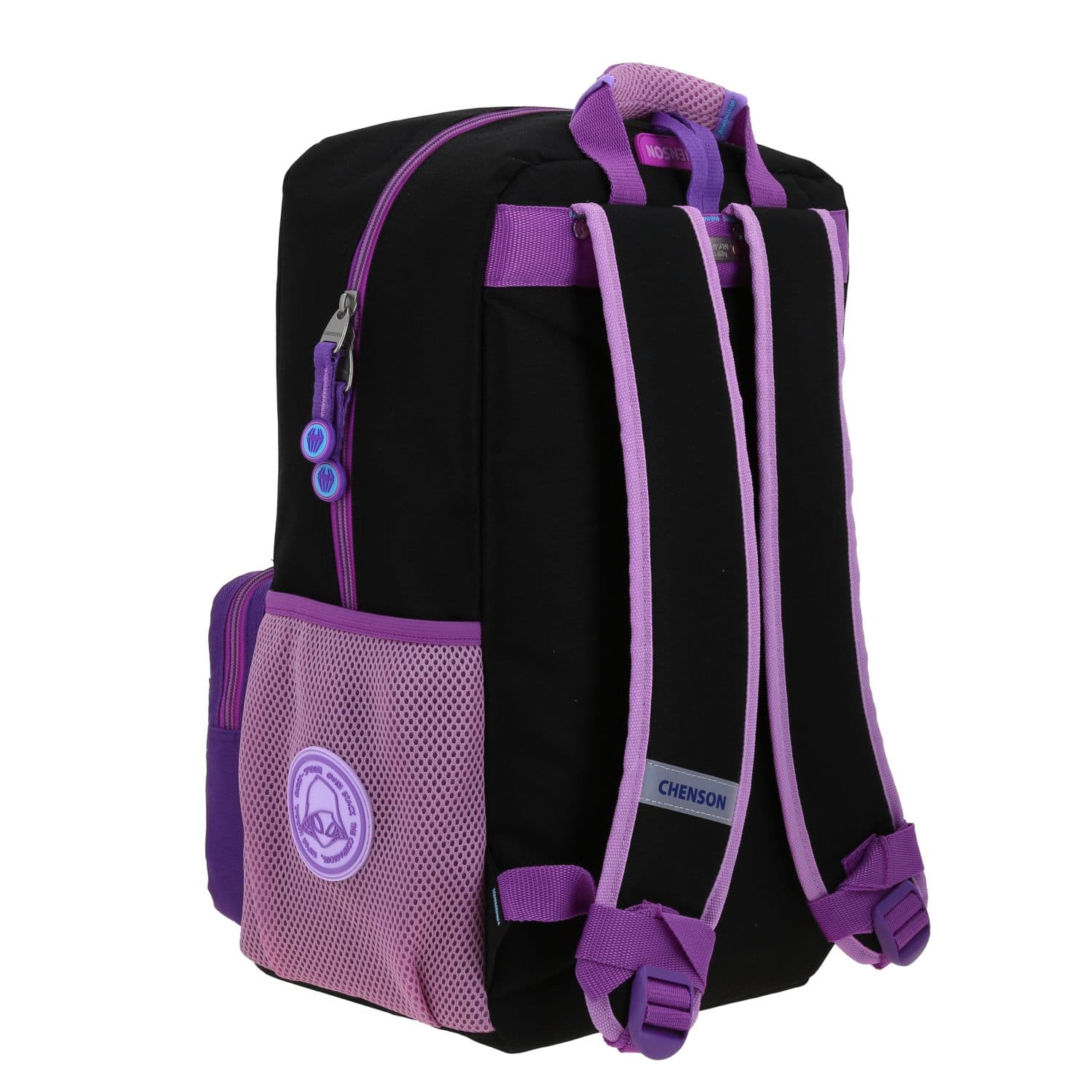 Mochila escolar para niña Miles Morales by Chenson color negro - Duradera y divertida 3