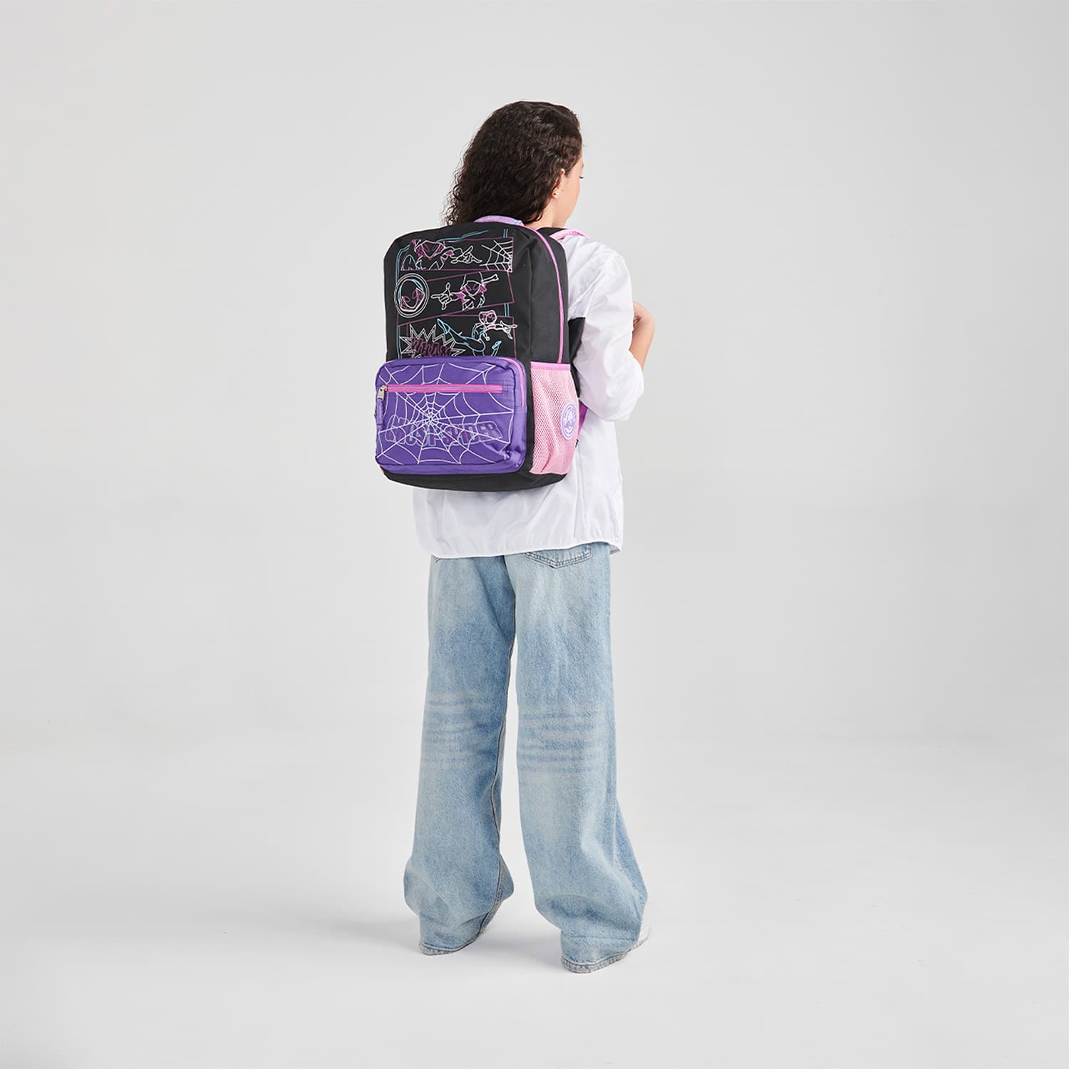 Mochila escolar para niña Miles Morales by Chenson color negro - Duradera y divertida - vista 2