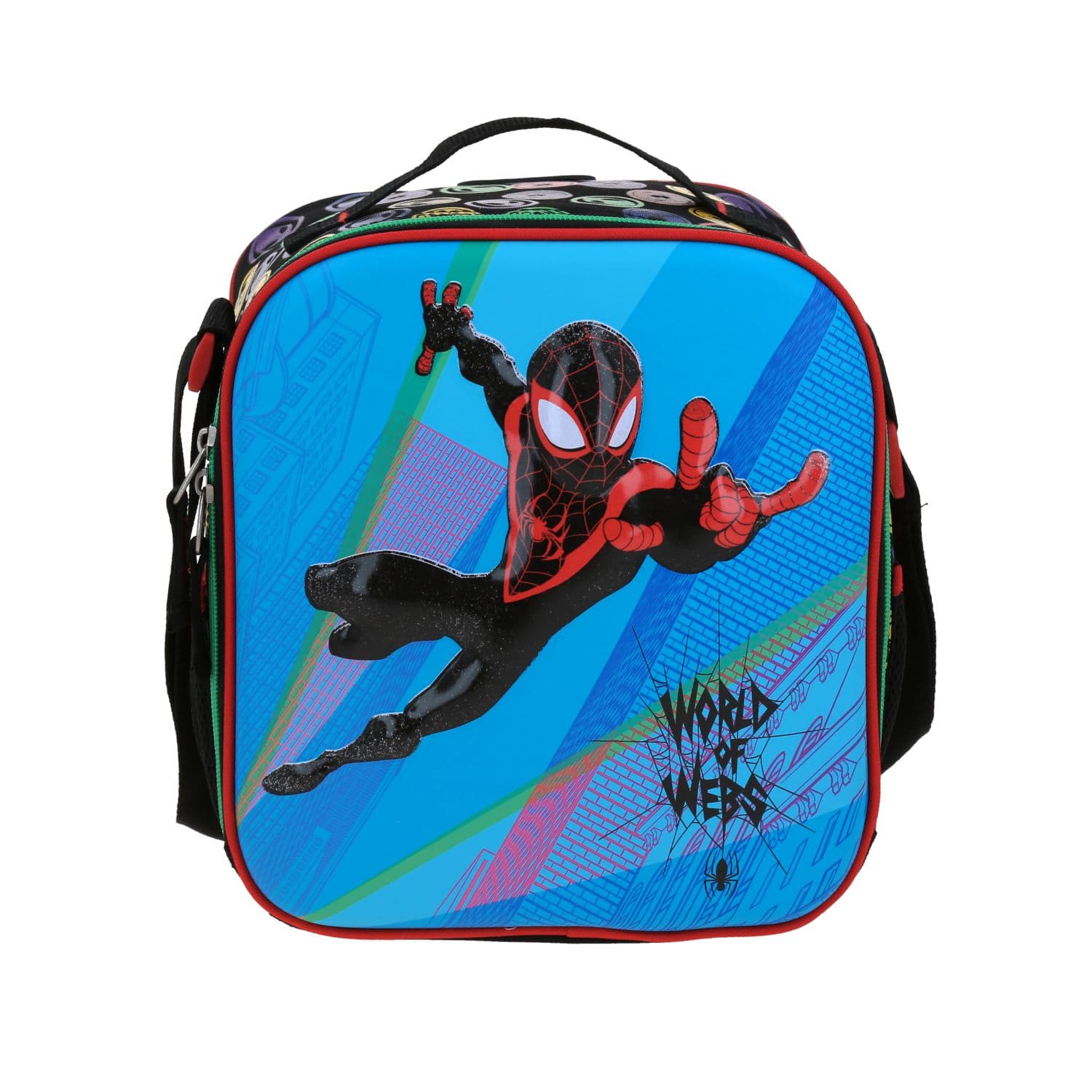 Lonchera escolar para niño Miles Morales by Chenson Negro Térmica