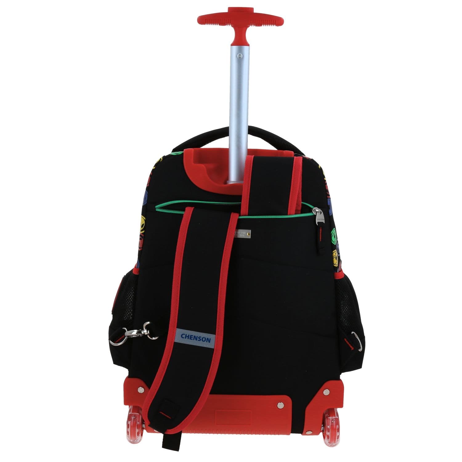 Mochila con Ruedas para Niño Miles Morales Negro con Luces LED 4