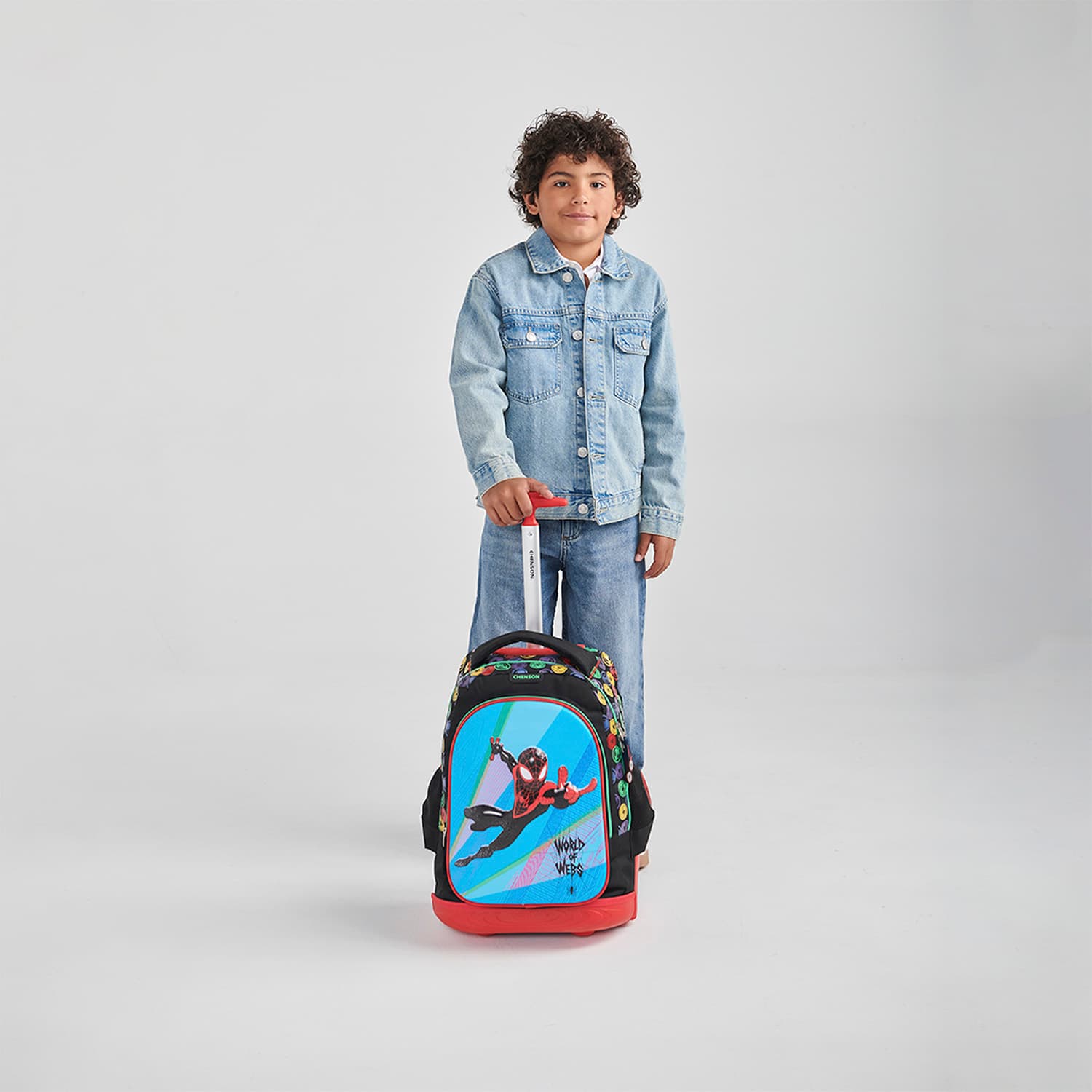 Mochila con Ruedas para Niño Miles Morales Negro con Luces LED - vista 2