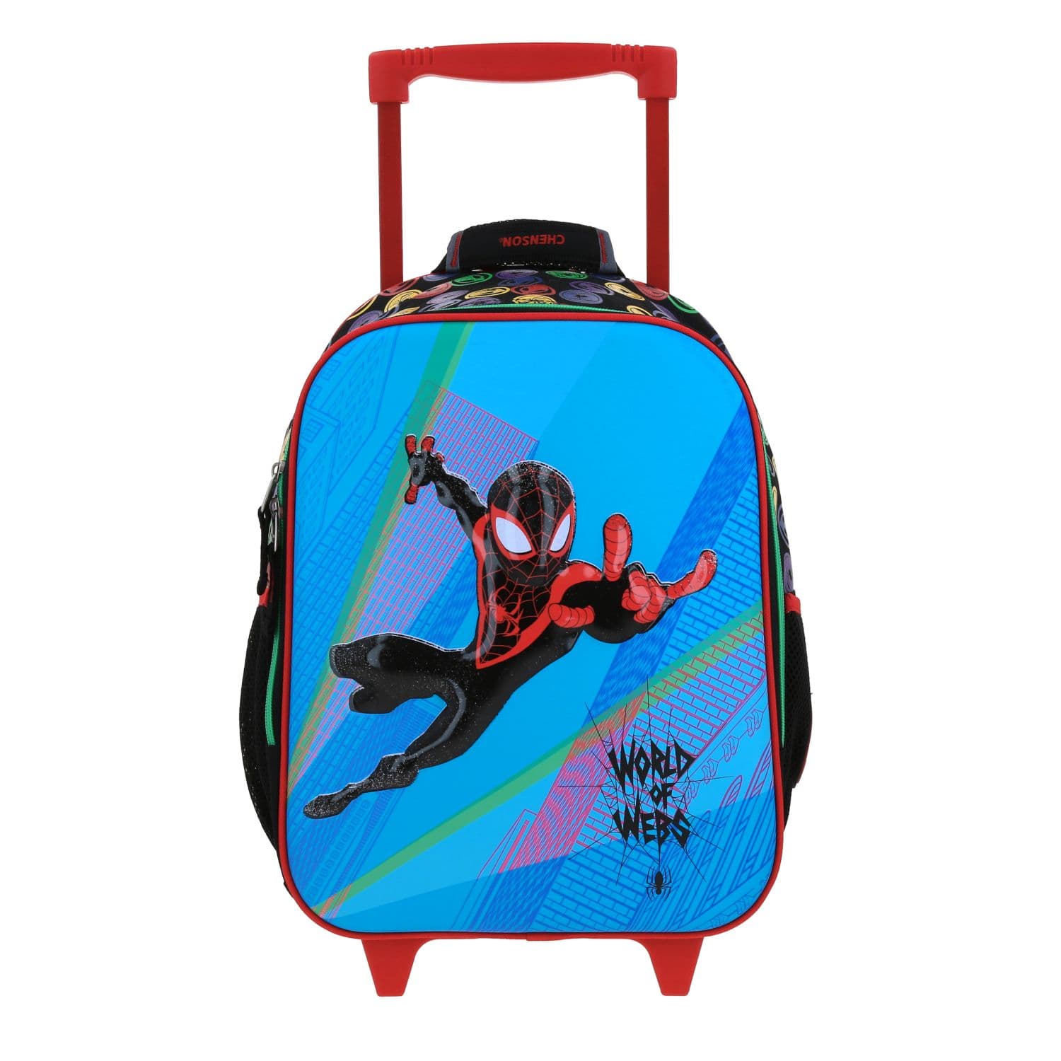 Mochila con Ruedas Miles Morales by Chenson Negro para Niño - Divertida y Duradera