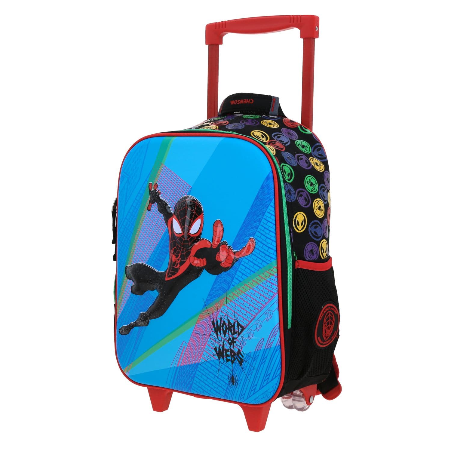 Mochila con Ruedas Miles Morales by Chenson Negro para Niño - Divertida y Duradera 2