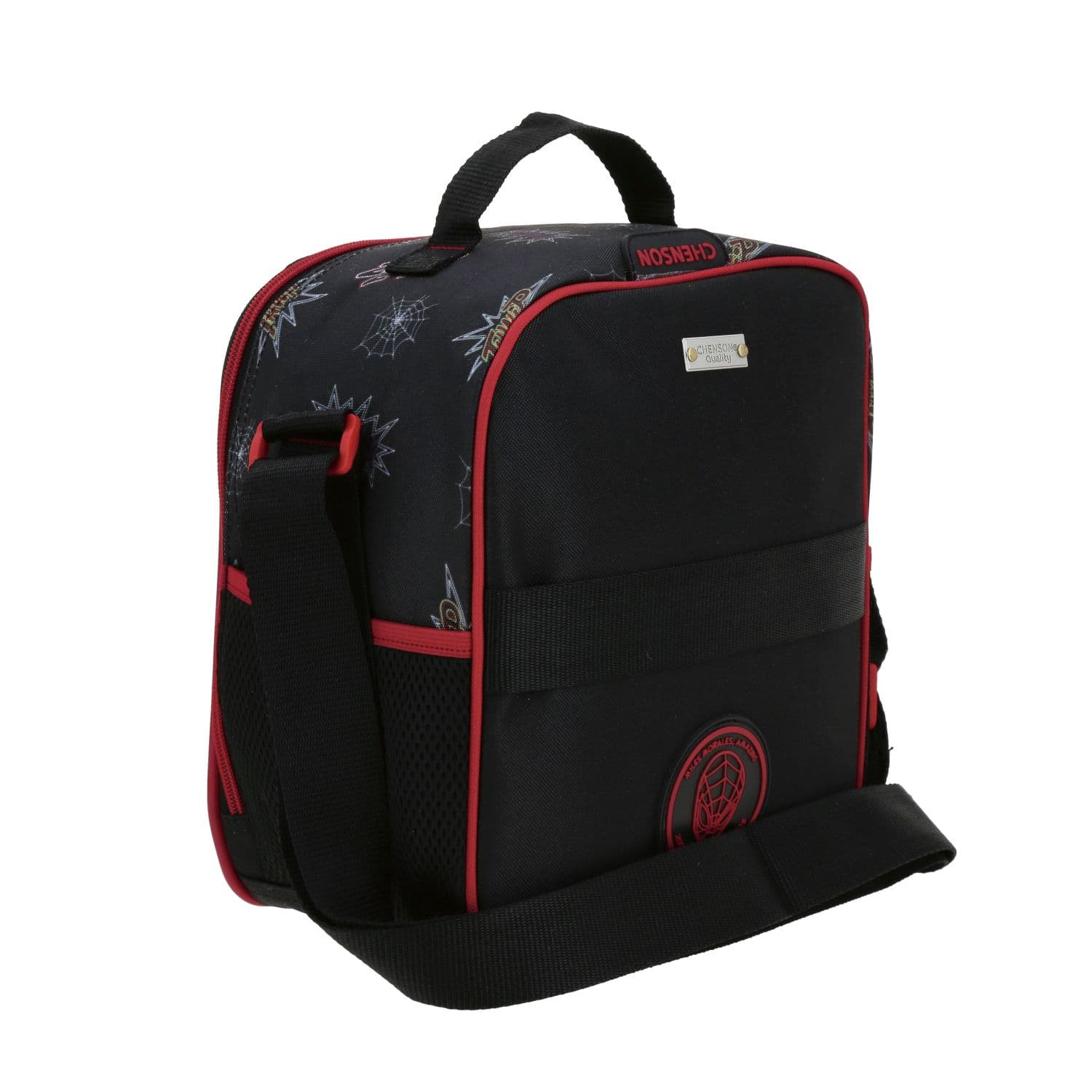 Lonchera escolar térmica Miles Morales by Chenson color negro para niño 3
