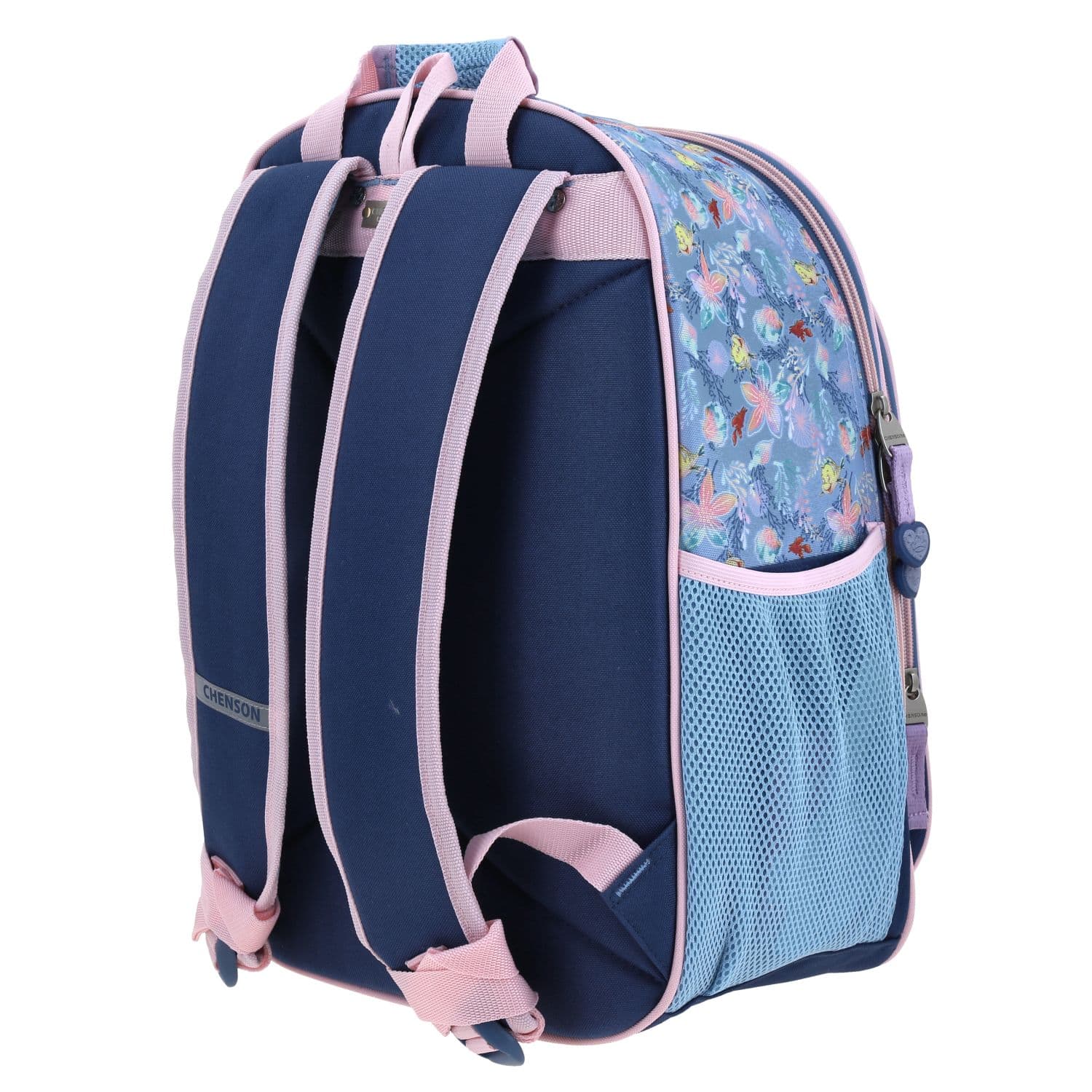 Mochila escolar para niña Princesas by Chenson azul con amplio compartimento 5