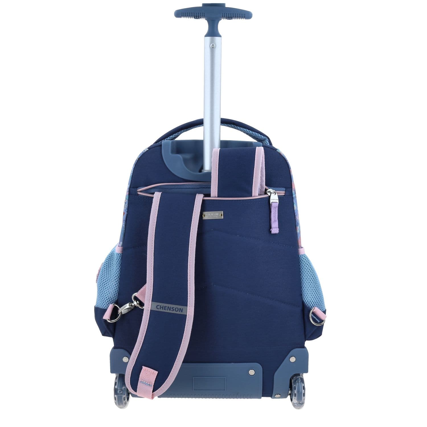 Mochila con Ruedas Princesas by Chenson Azul para Niña - Divertida y Duradera 4