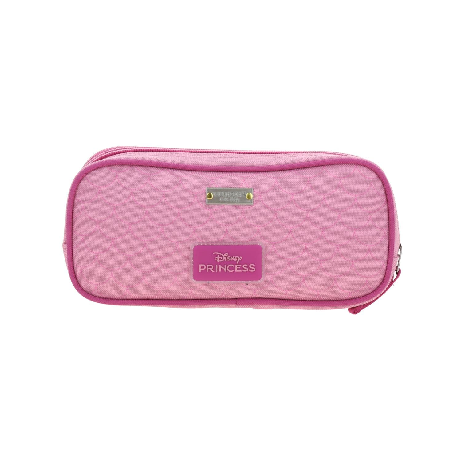 Lapicera escolar para niña Princesas by Chenson color rosa con doble compartimento 4