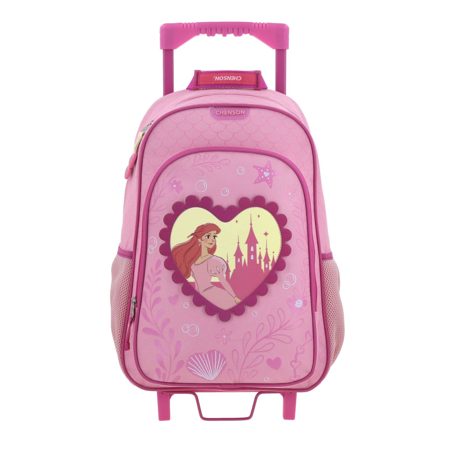 Mochila con Ruedas Princesas by Chenson Rosa para Niña - Diversión y Durabilidad
