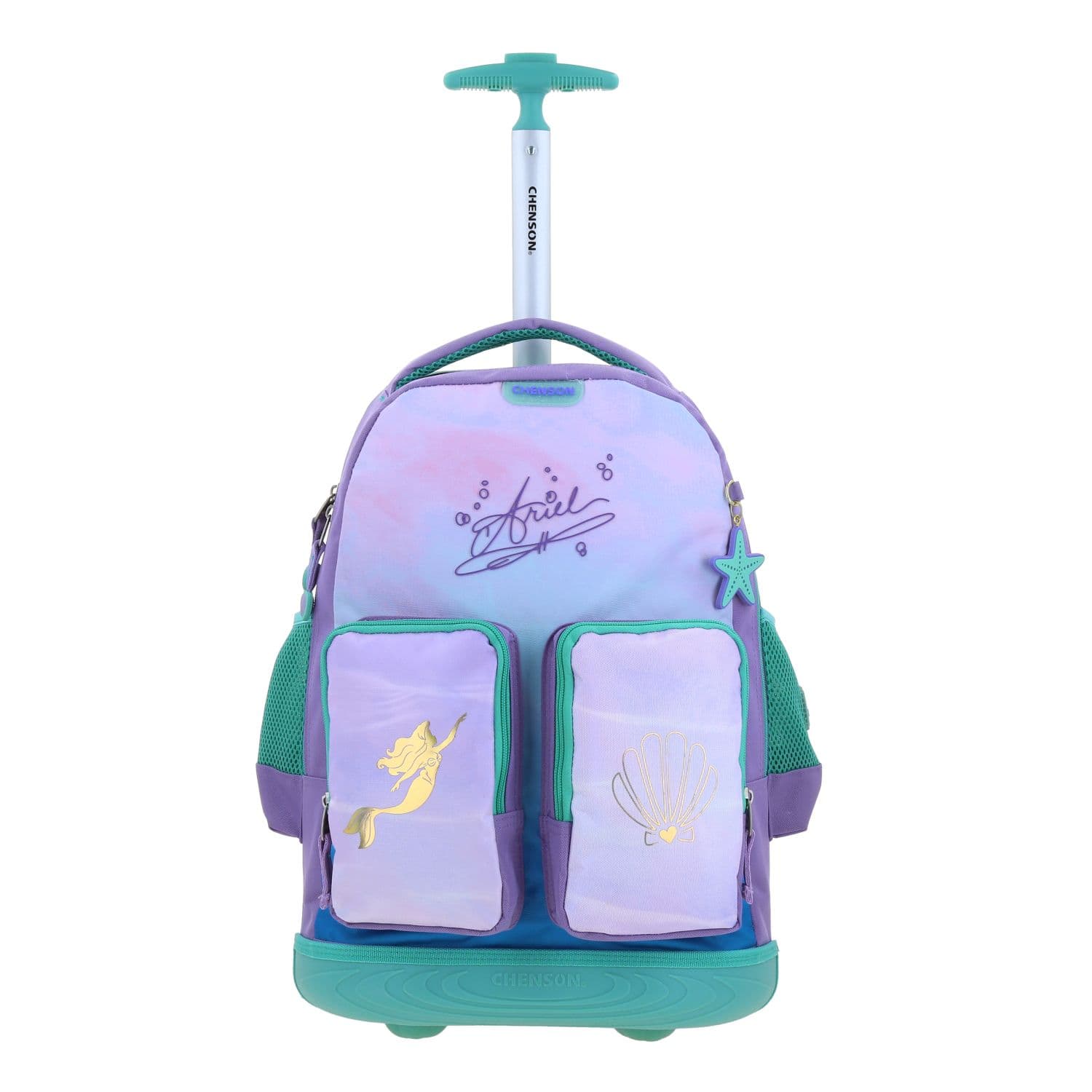 Mochila con Ruedas Princesas by Chenson Violeta para Niña - Diversión y Durabilidad