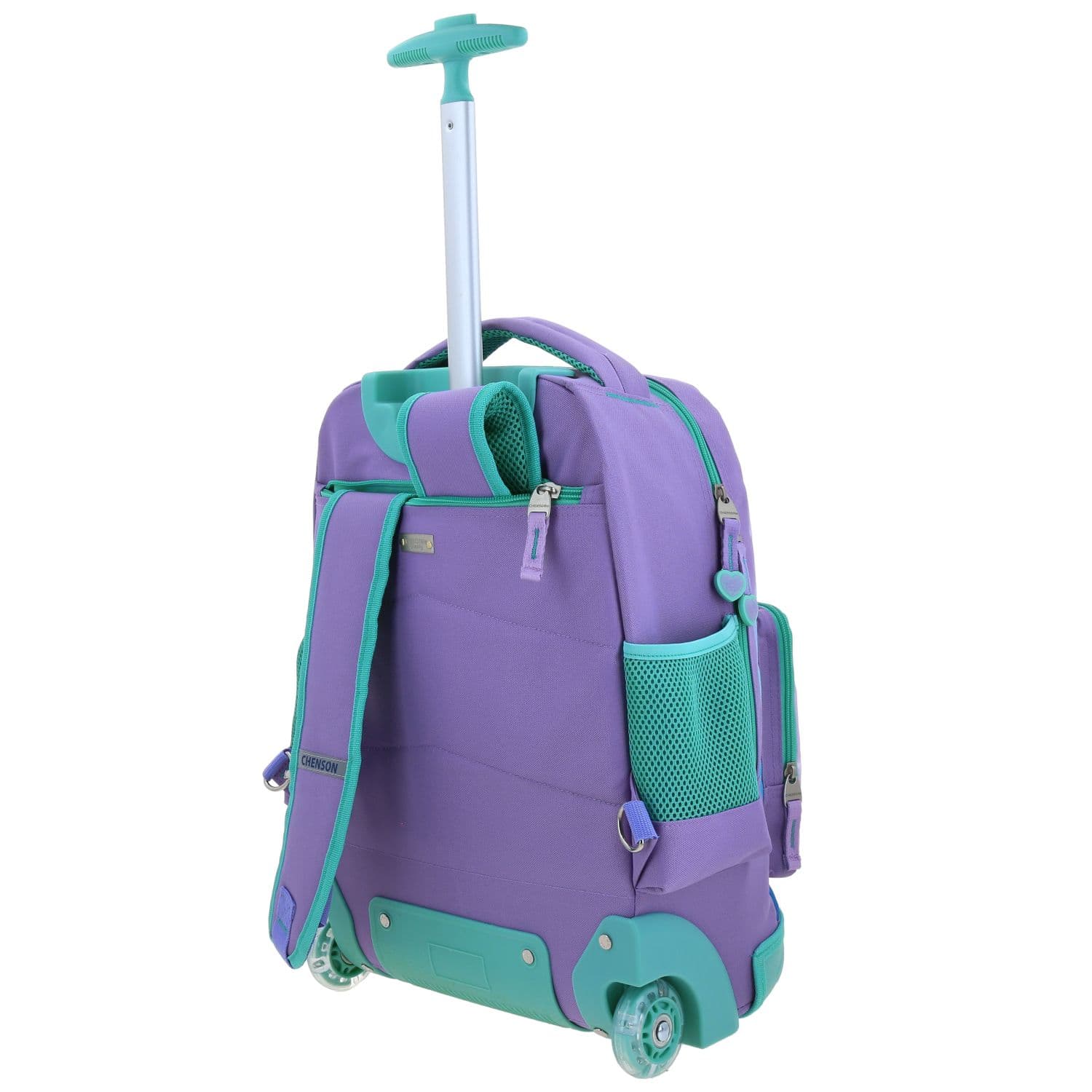 Mochila con Ruedas Princesas by Chenson Violeta para Niña - Diversión y Durabilidad 5