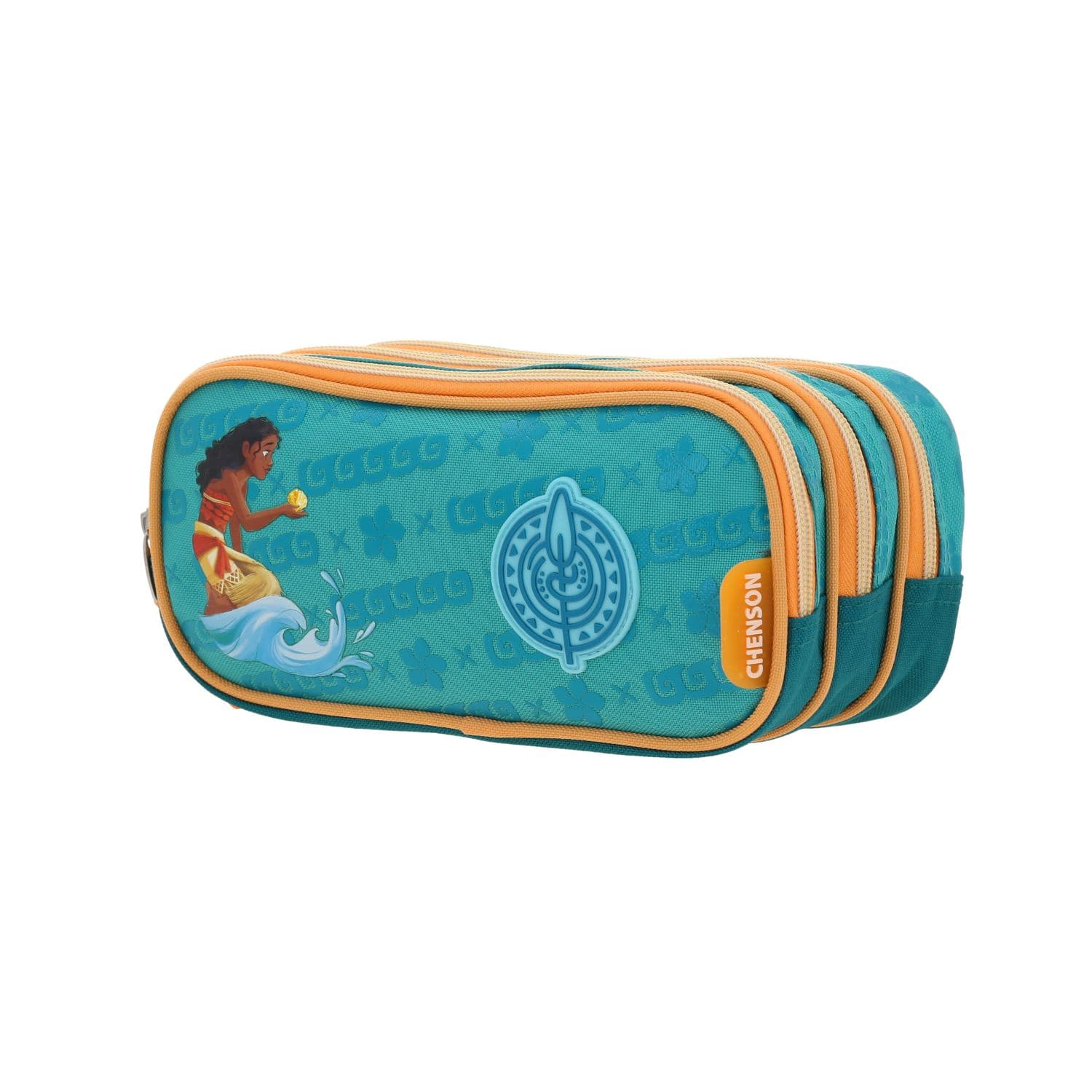 Lapicera escolar Princesas by Chenson Turquesa con triple compartimento 2