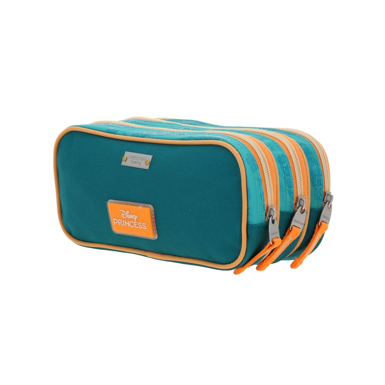 Lapicera escolar Princesas by Chenson Turquesa con triple compartimento 5