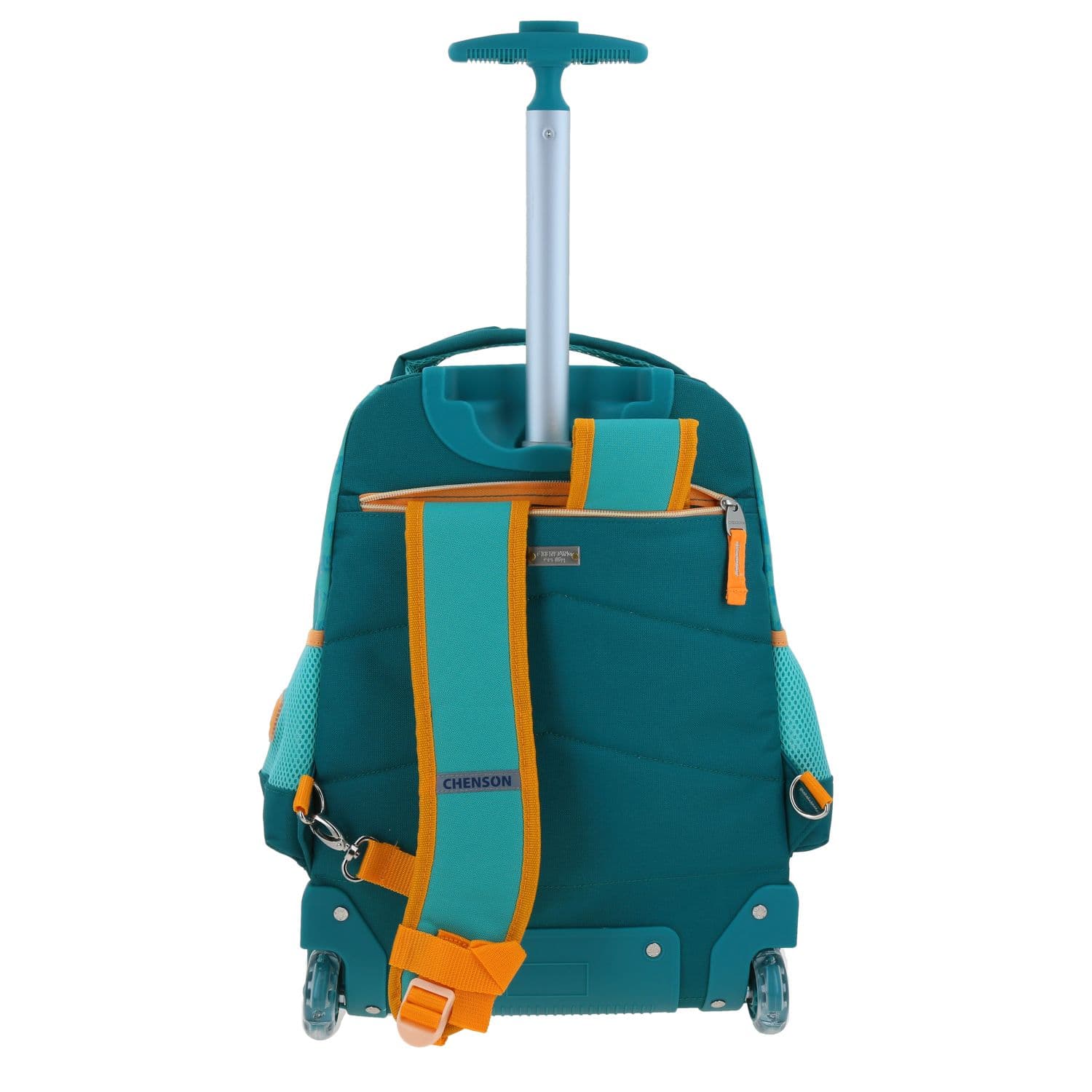 Mochila con Ruedas Princesas by Chenson Turquesa para Niña - Divertida y Segura 4