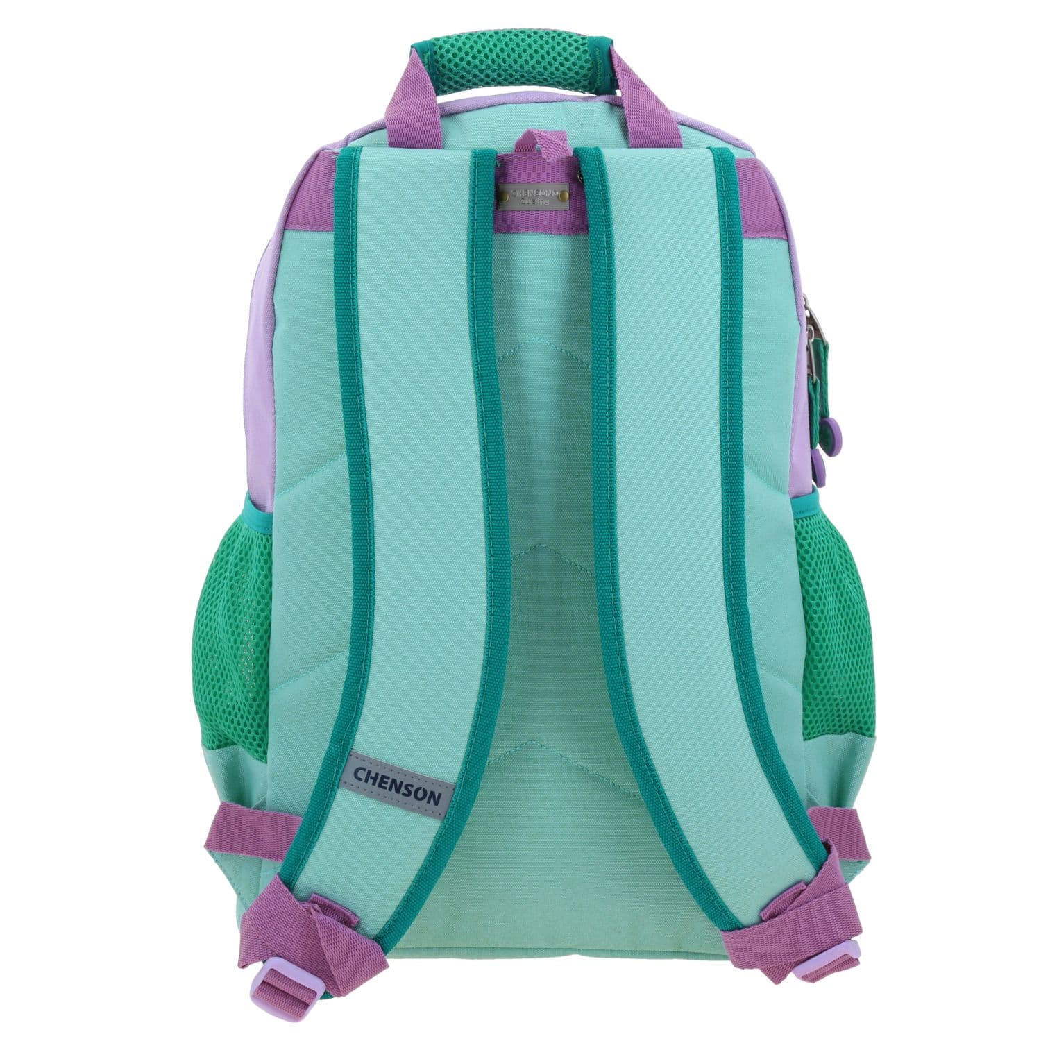 Mochila escolar para niña Princesas by Chenson turquesa con seguridad y diversión 4