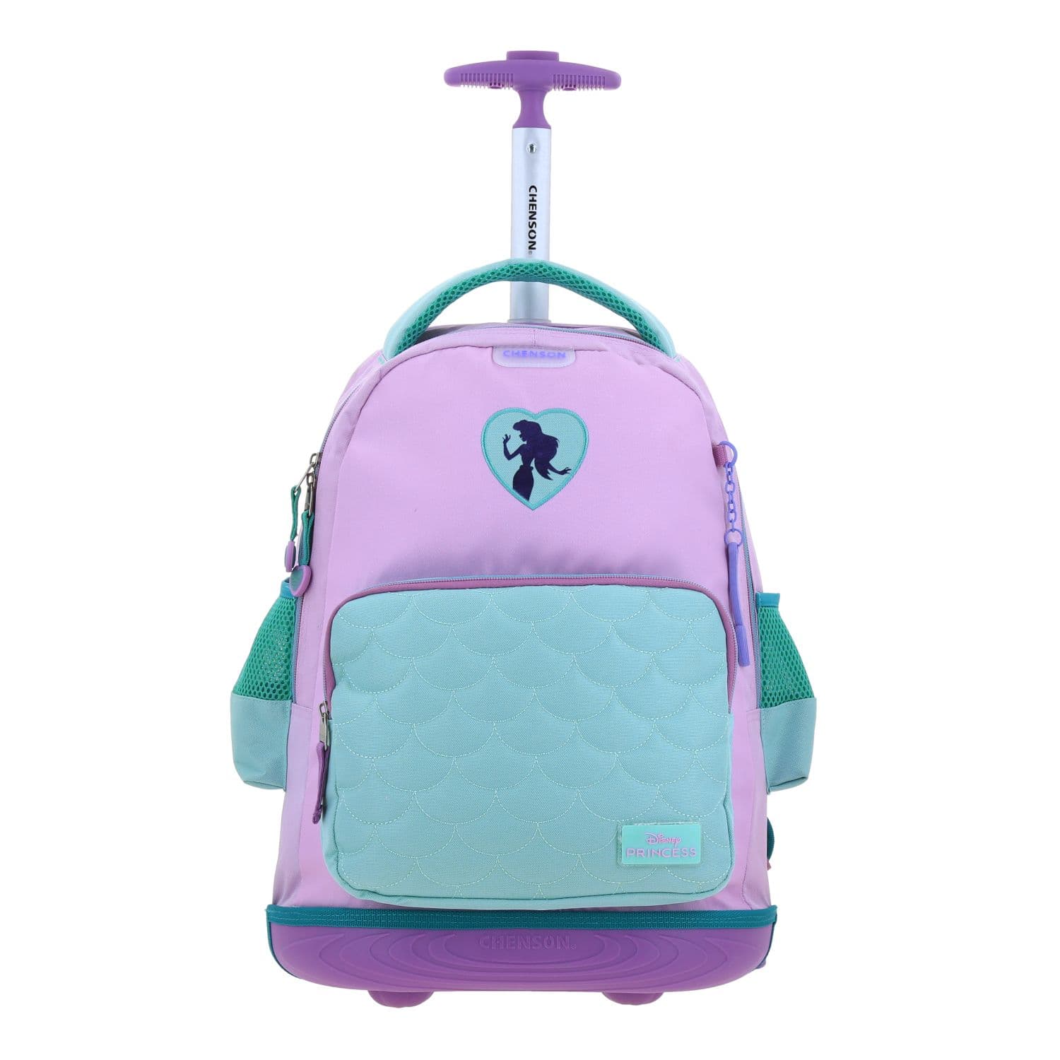 Mochila con Ruedas Princesas by Chenson Turquesa para Niña - Diversión y Seguridad