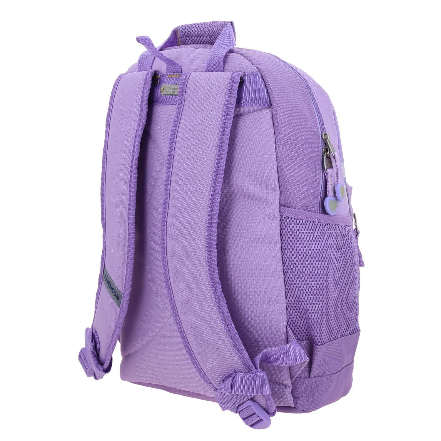 Mochila escolar para niña Princesas by Chenson violeta con cierre seguro 5