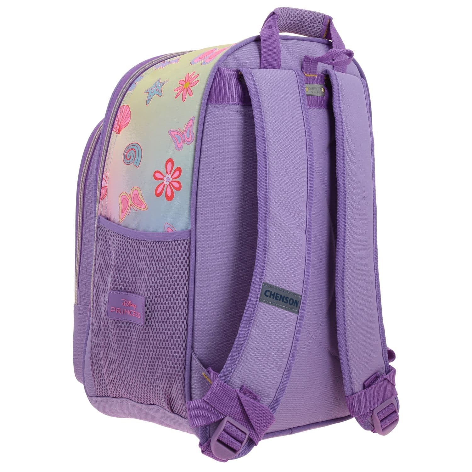 Mochila escolar para niña Princesas by Chenson color violeta divertida y segura 3