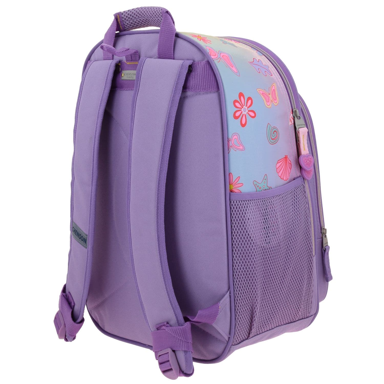 Mochila escolar para niña Princesas by Chenson color violeta divertida y segura 5