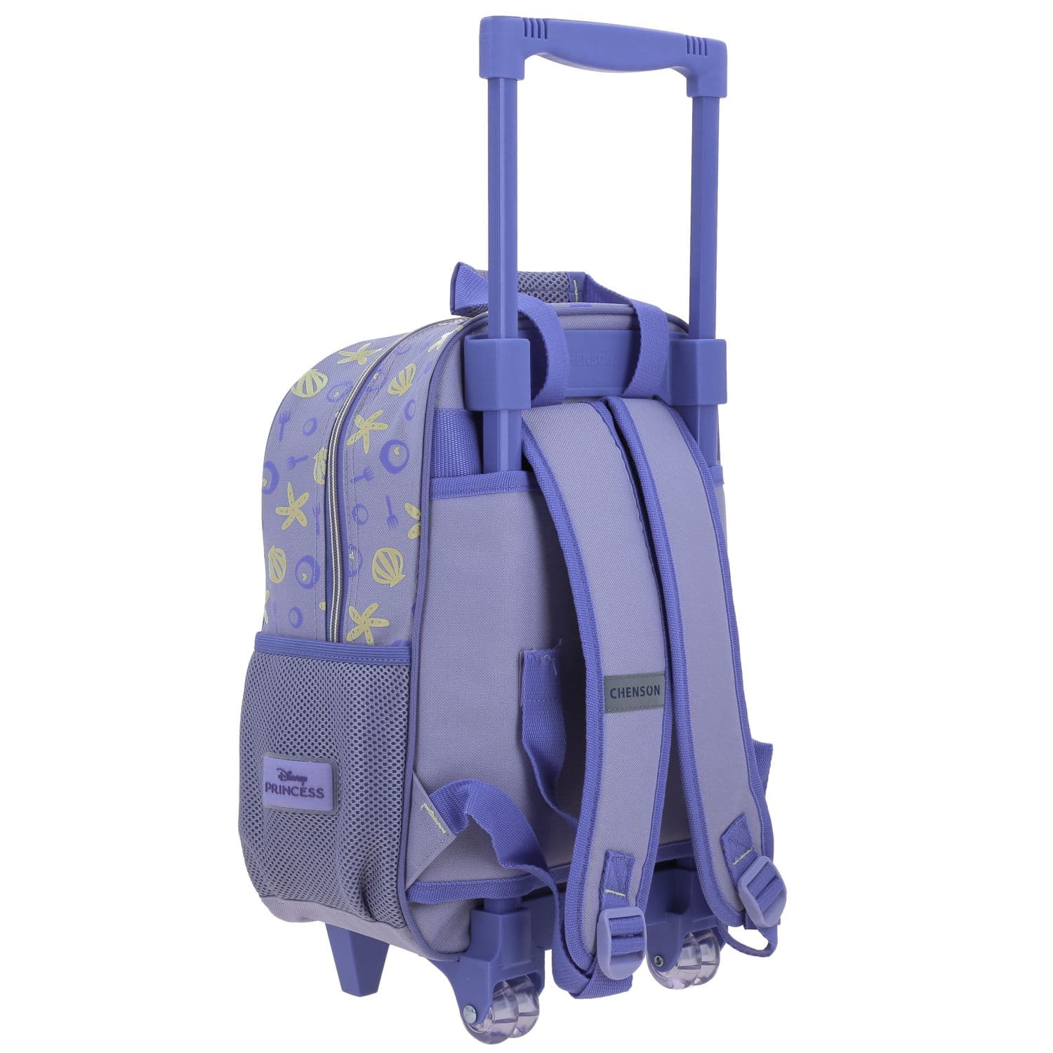 Mochila con Ruedas Princesas by Chenson Violeta para Niña - Diversión y Durabilidad 3