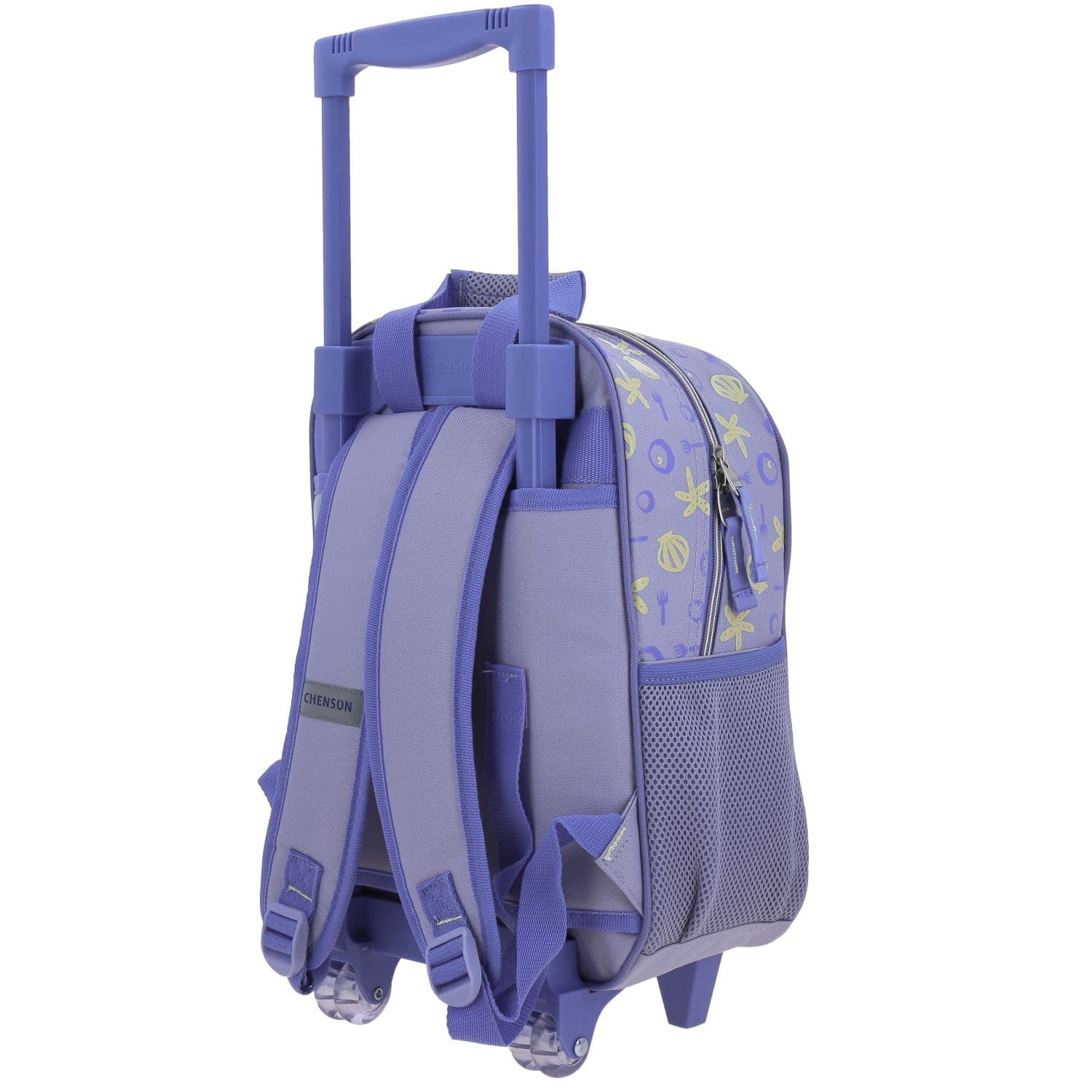 Mochila con Ruedas Princesas by Chenson Violeta para Niña - Diversión y Durabilidad 5