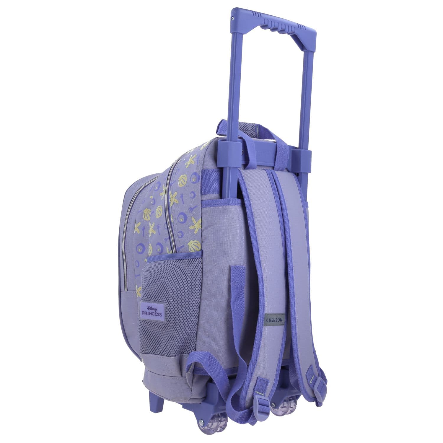 Mochila con Ruedas Princesas by Chenson Violeta para Niña - Diversión y Durabilidad 3