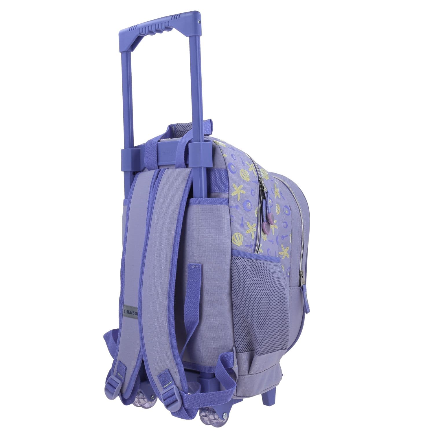 Mochila con Ruedas Princesas by Chenson Violeta para Niña - Diversión y Durabilidad 5