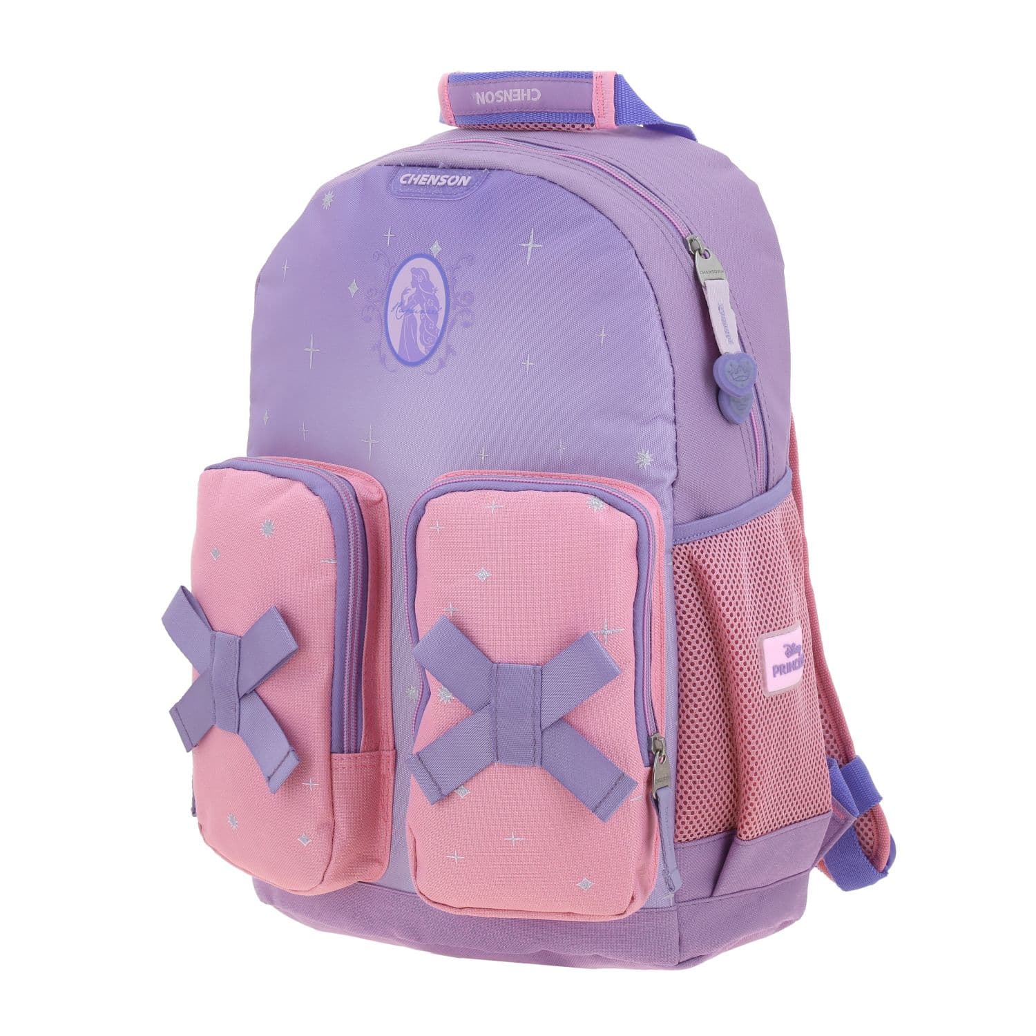 Mochila escolar para niña Princesas by Chenson Violeta con gran compartimento 2