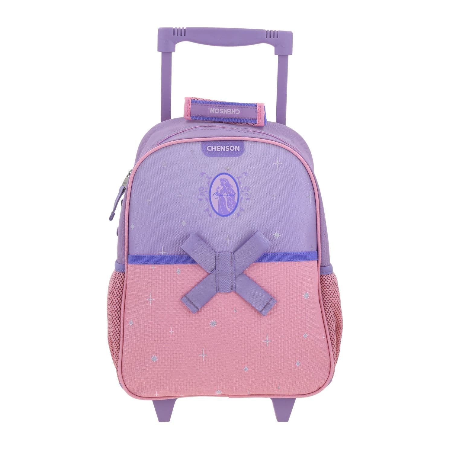 Mochila con Ruedas Princesas by Chenson Violeta para Niña - Diversión y Seguridad