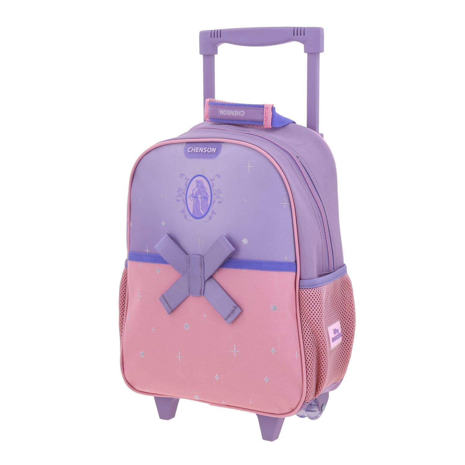 Mochila con Ruedas Princesas by Chenson Violeta para Niña - Diversión y Seguridad 2