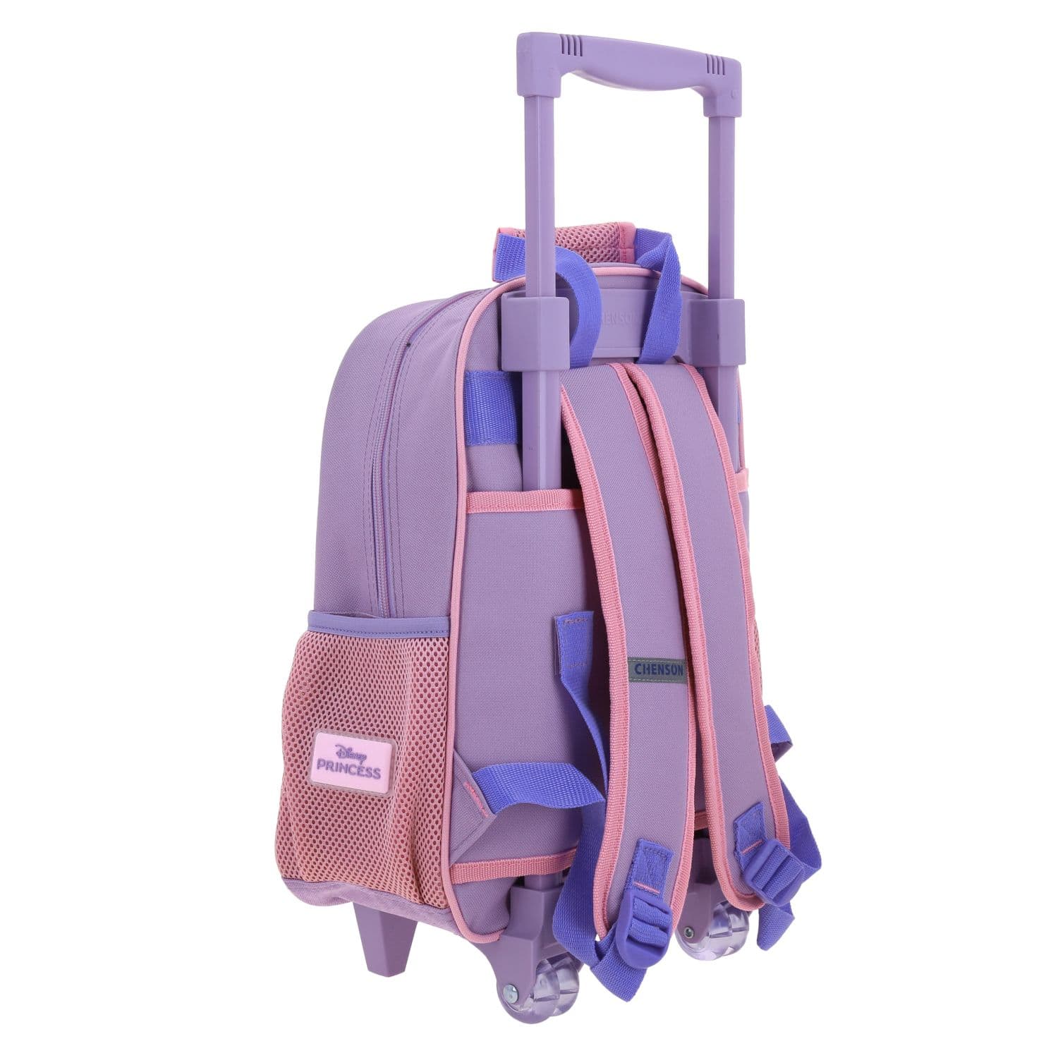 Mochila con Ruedas Princesas by Chenson Violeta para Niña - Diversión y Seguridad 3