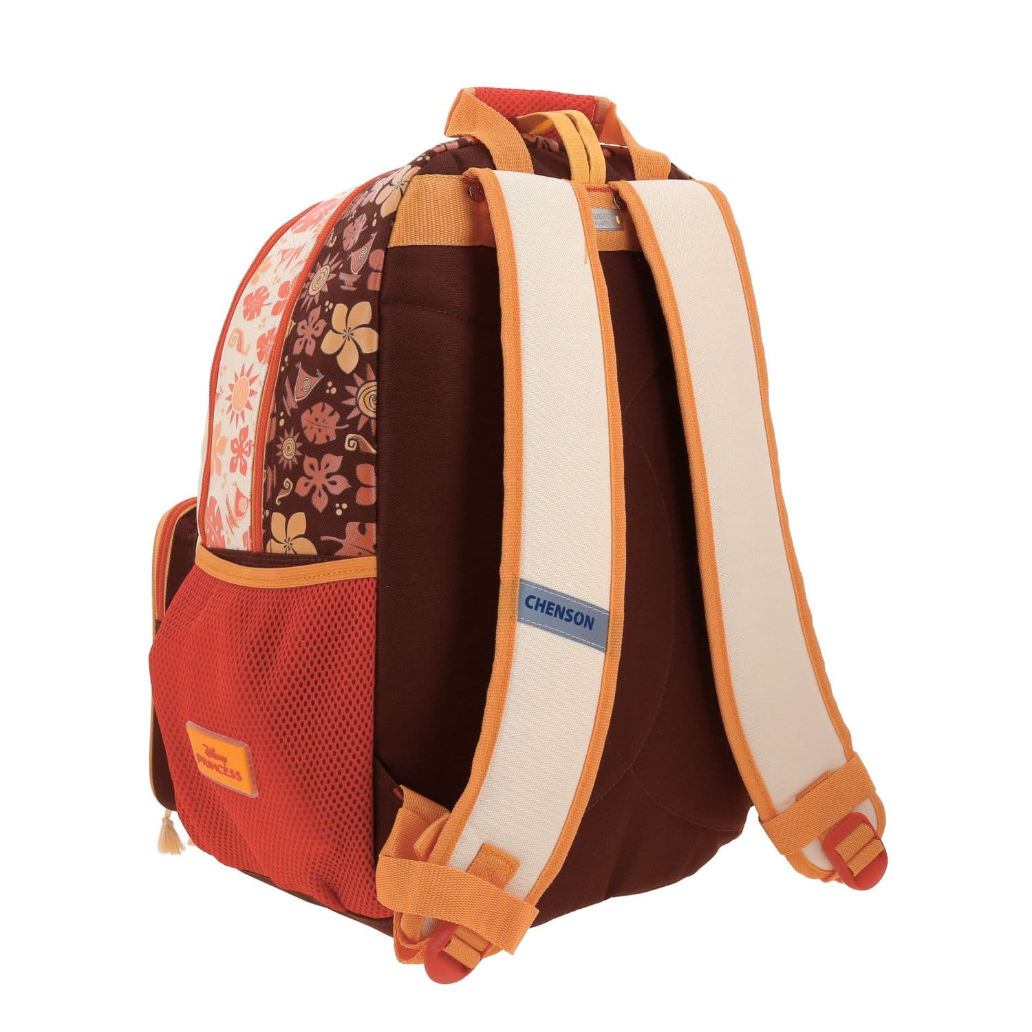 Mochila escolar para niña Princesas by Chenson Beige con divertido diseño 3