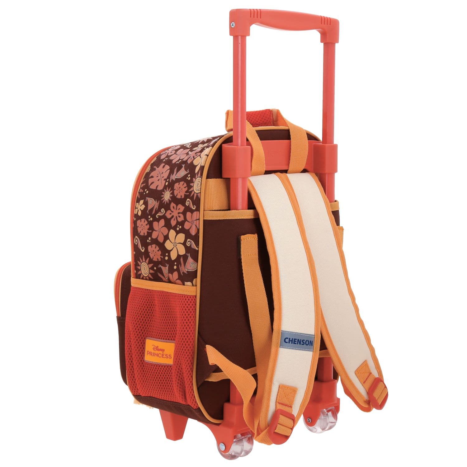 Mochila con Ruedas Princesas by Chenson Beige para Niña - Divertida y Segura 3