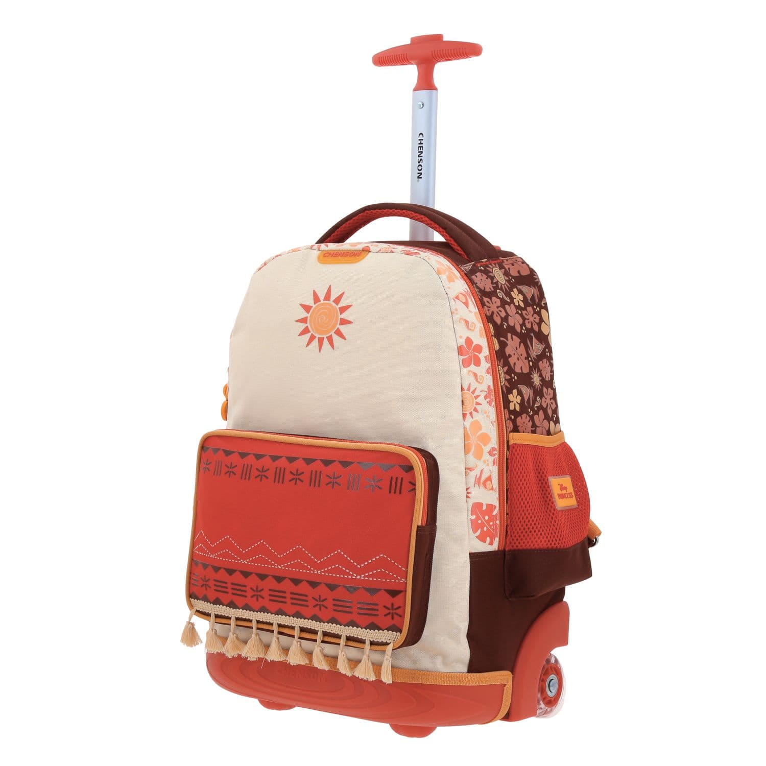 Mochila con Ruedas Princesas by Chenson Beige para Niña - Diversión y Durabilidad 2