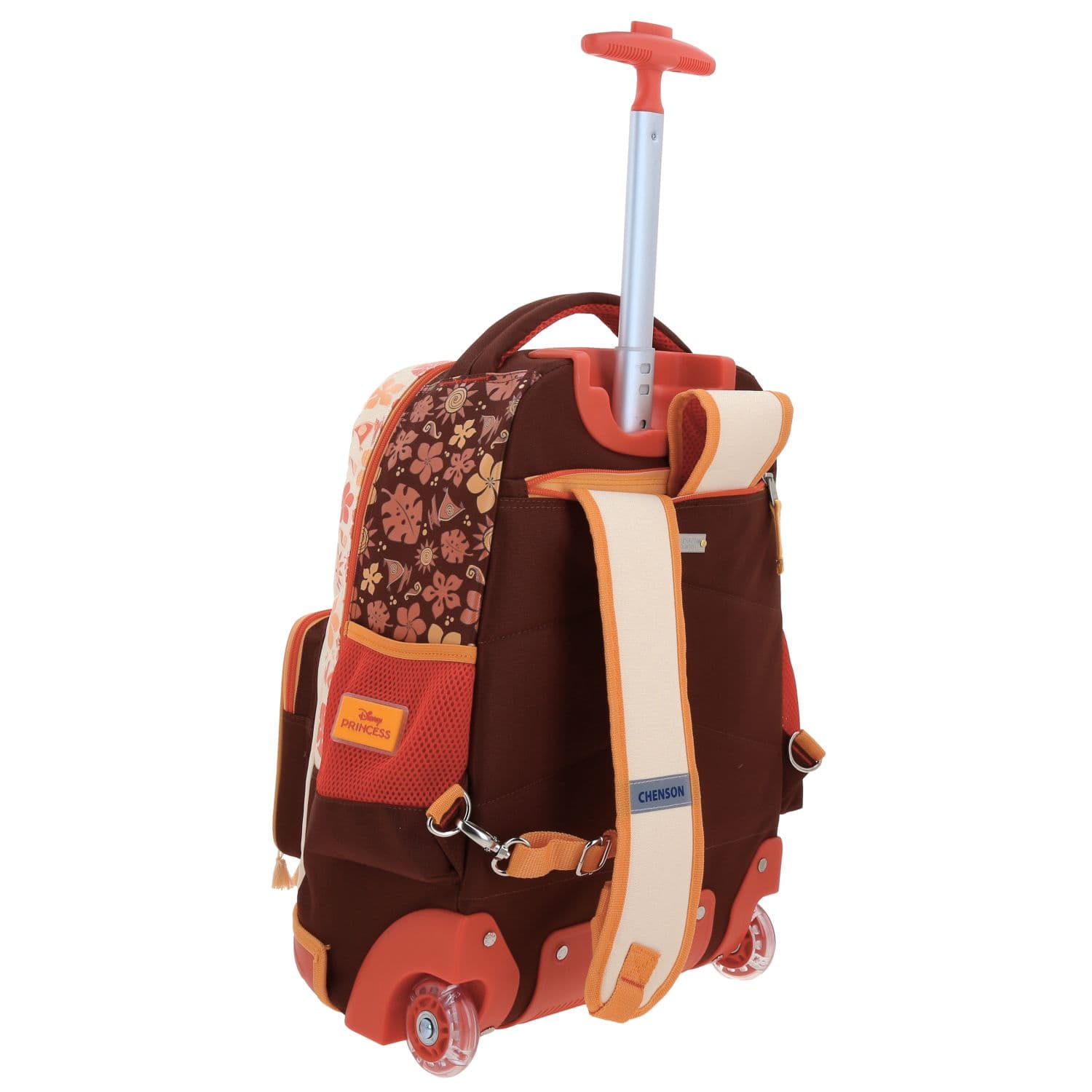 Mochila con Ruedas Princesas by Chenson Beige para Niña - Diversión y Durabilidad 3