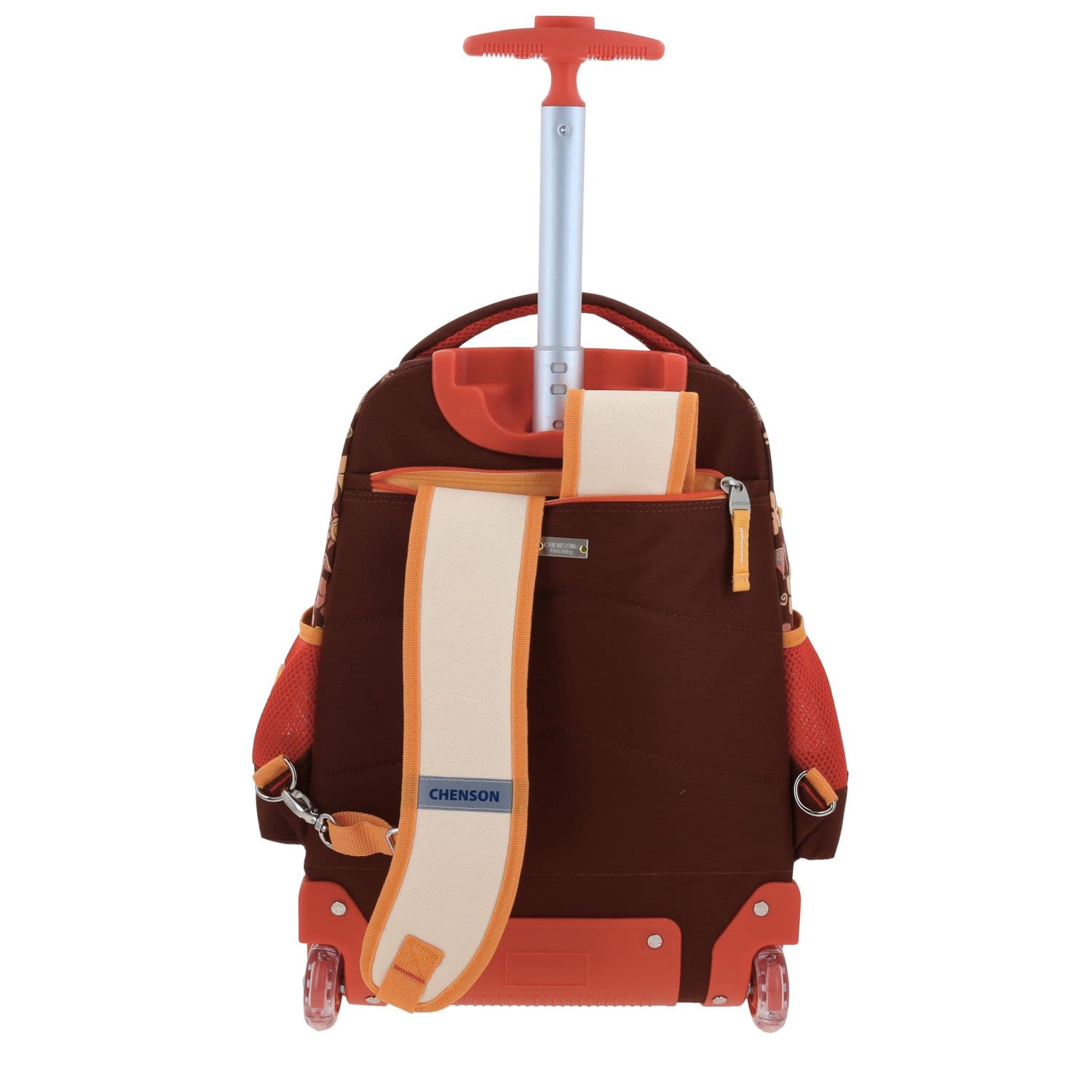 Mochila con Ruedas Princesas by Chenson Beige para Niña - Diversión y Durabilidad 4