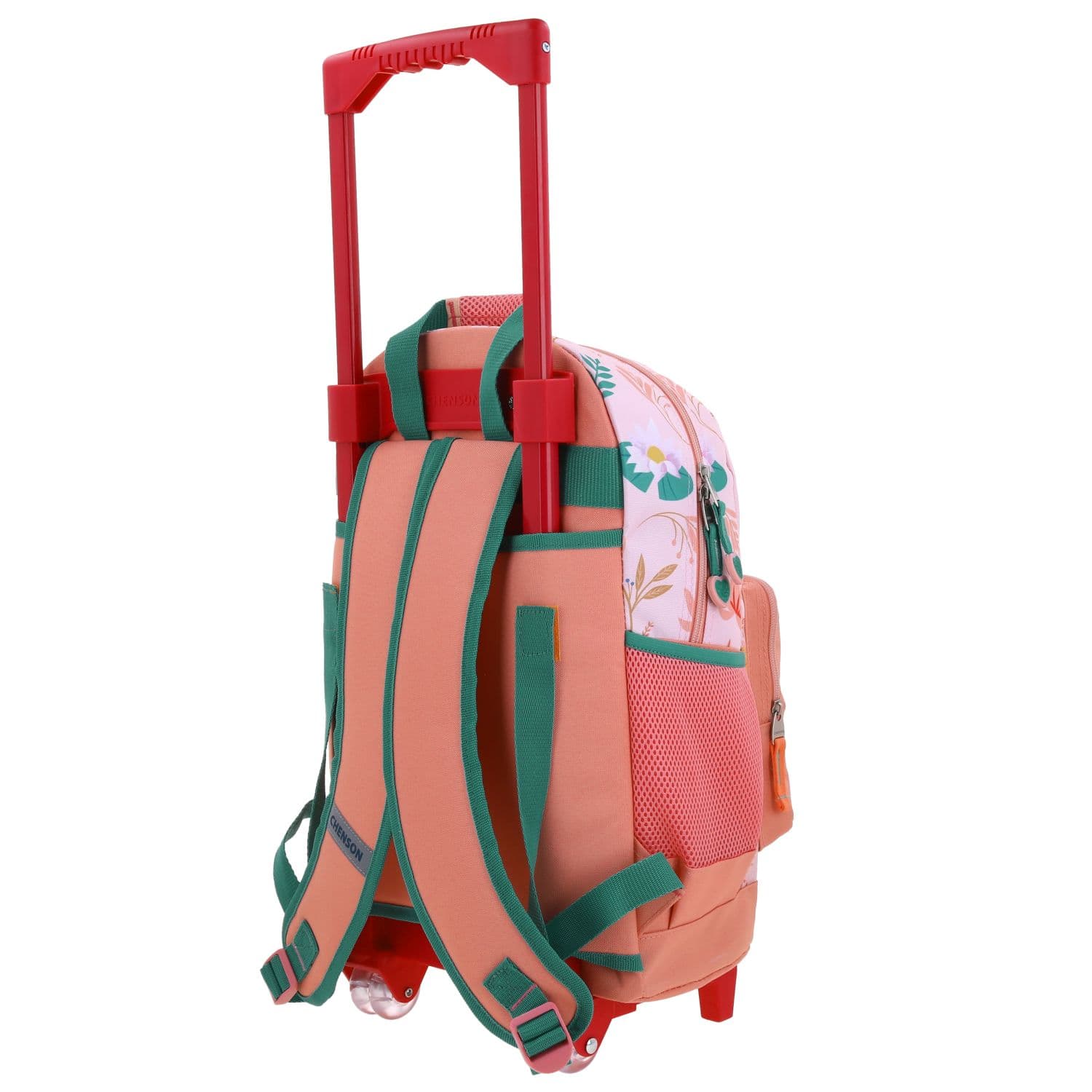 Mochila con Ruedas Princesas by Chenson Naranja para Niña - Divertida y Segura 5