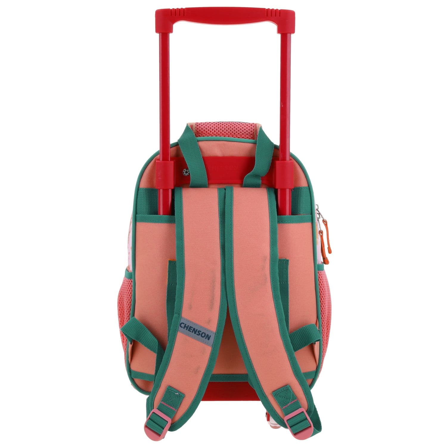 Mochila con Ruedas Princesas by Chenson Naranja para Niña Diversión y Seguridad 4