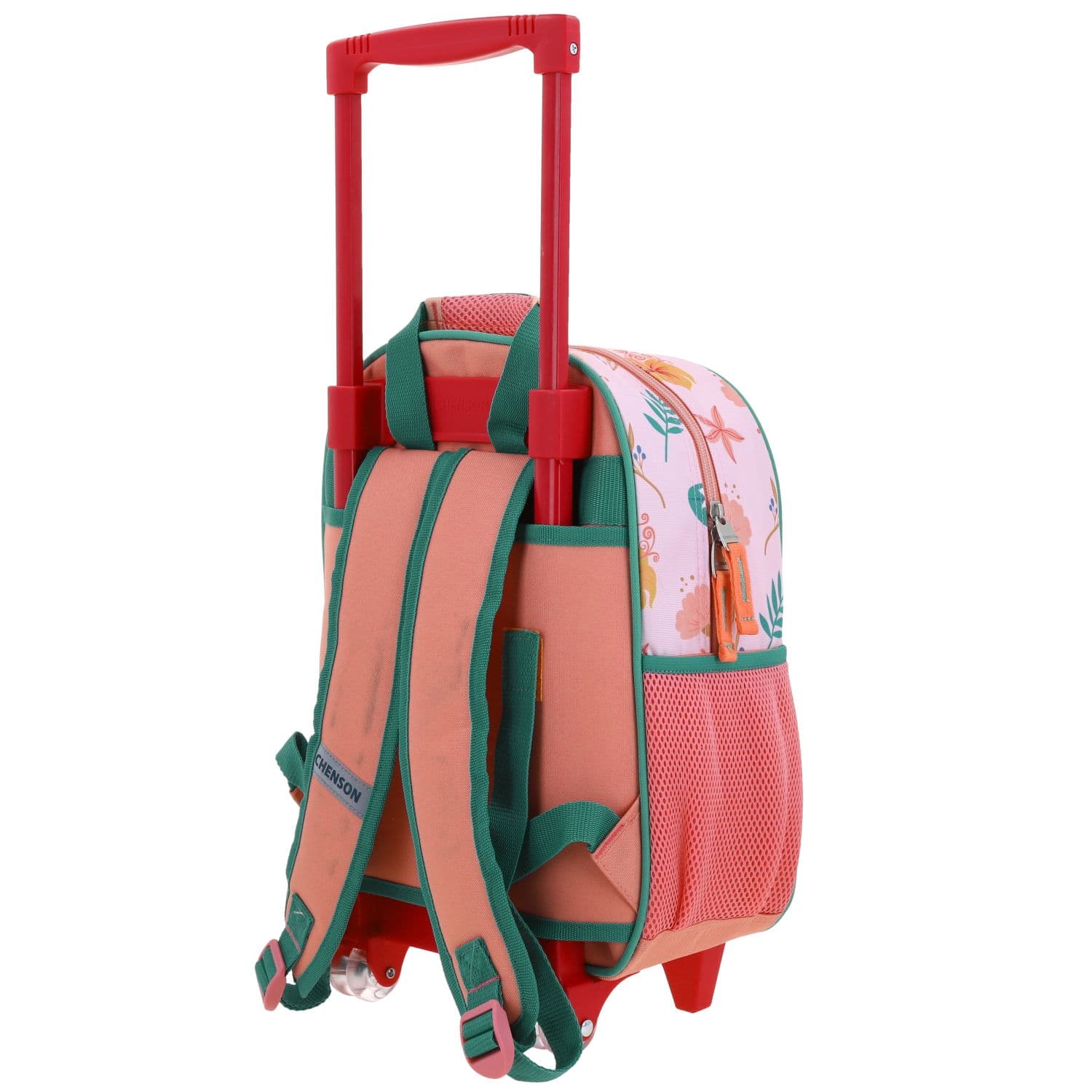 Mochila con Ruedas Princesas by Chenson Naranja para Niña Diversión y Seguridad 5