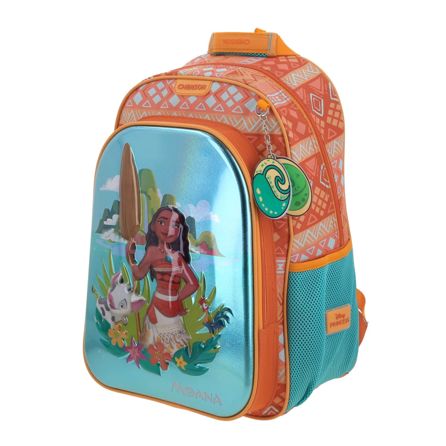 Mochila escolar para niña Princesas by Chenson Naranja con compartimentos 2
