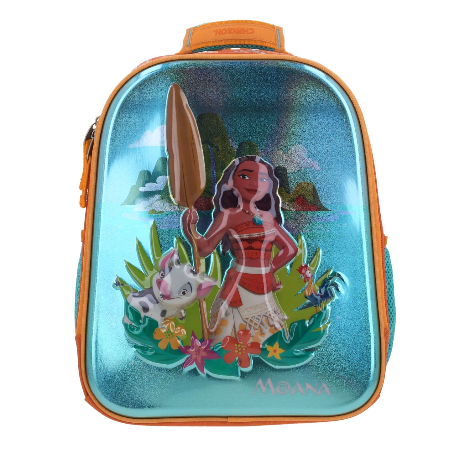 Mochila kinder para niña Princesas by Chenson color naranja | Duradera y divertida